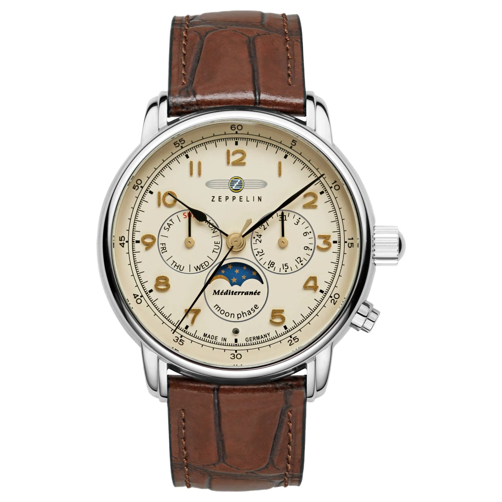 Zeppelin 9636-5 Méditerranée Moonphase Watch sold by H.S. Johnson