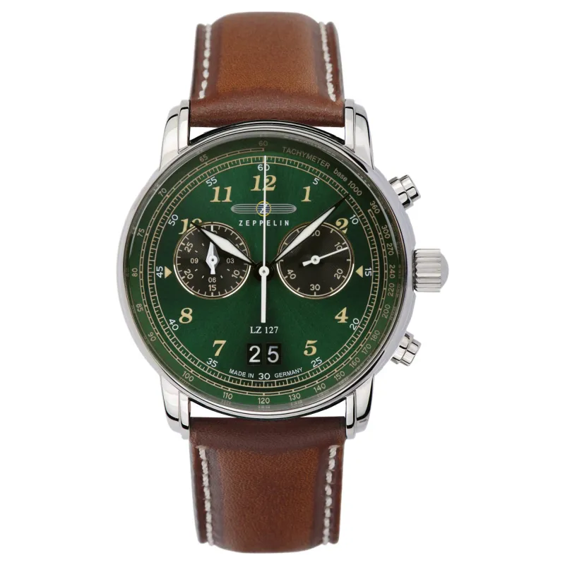 Zeppelin 8684-4 LZ 127 Graf Zeppelin Chronograph Watch sold by H.S. Johnson