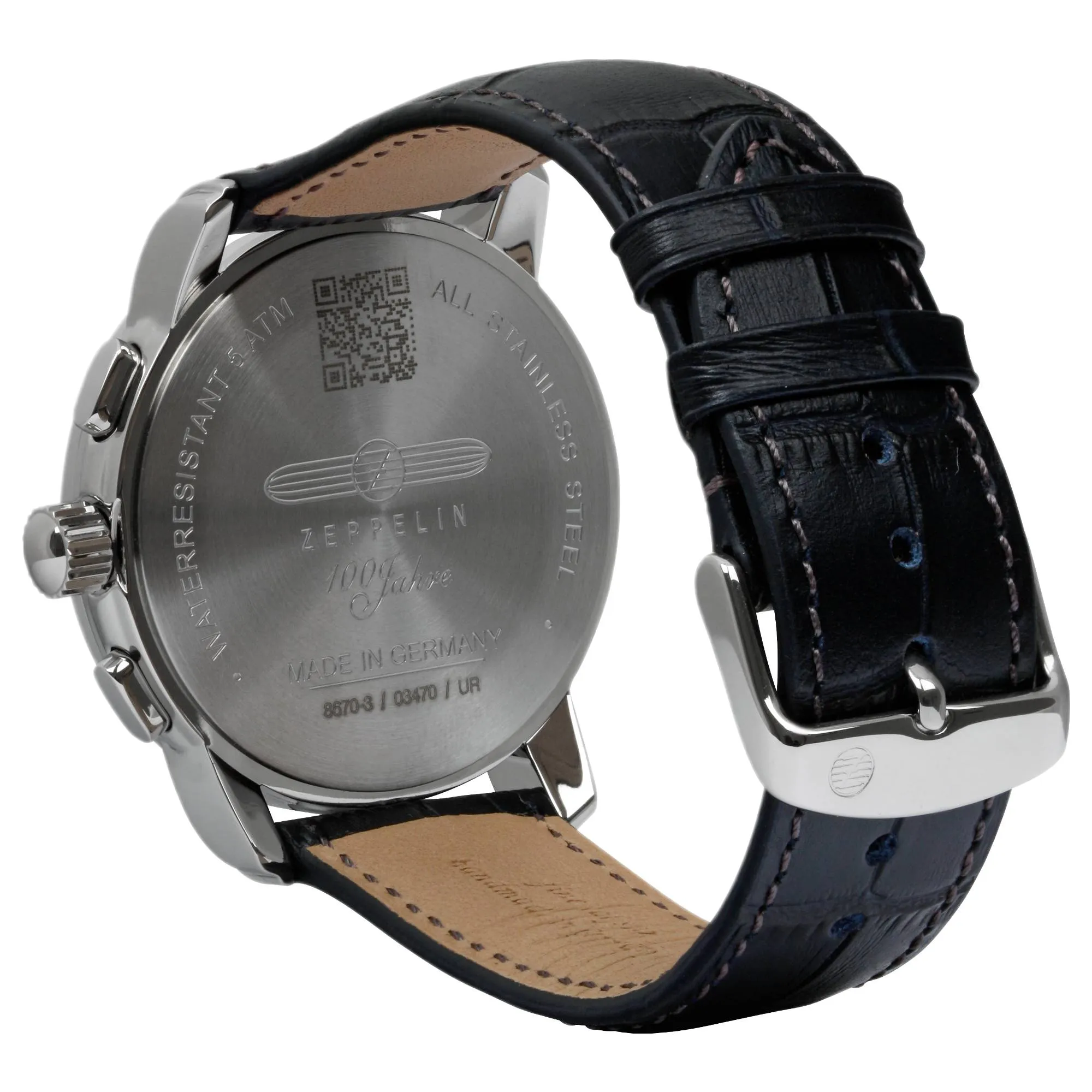 Zeppelin 8670-3 100 Jahre Chronograph Watch sold by H.S. Johnson product image thumbnail 3