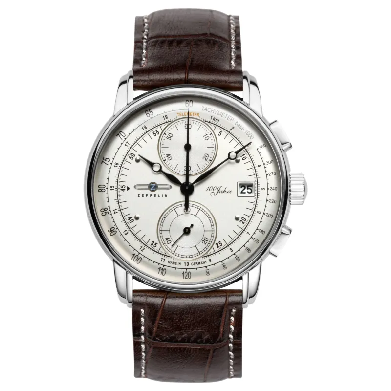 Zeppelin 8670-1 100 Jahre Chronograph Watch sold by H.S. Johnson