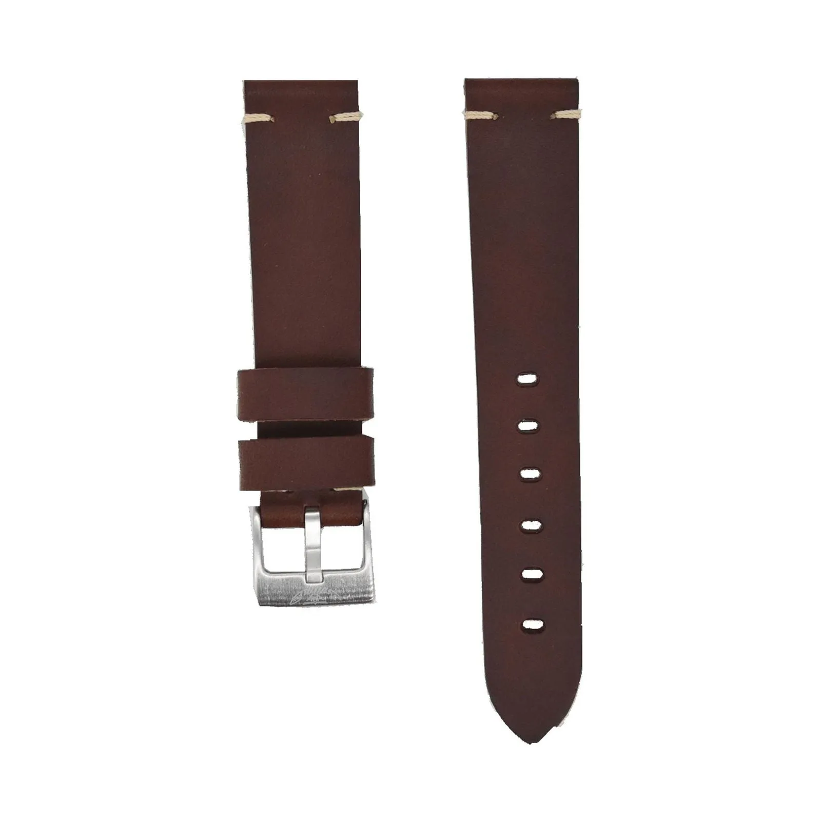 Squale CINCUOBW Handmade Dark Brown Leather 20mm Strap sold by H.S. Johnson