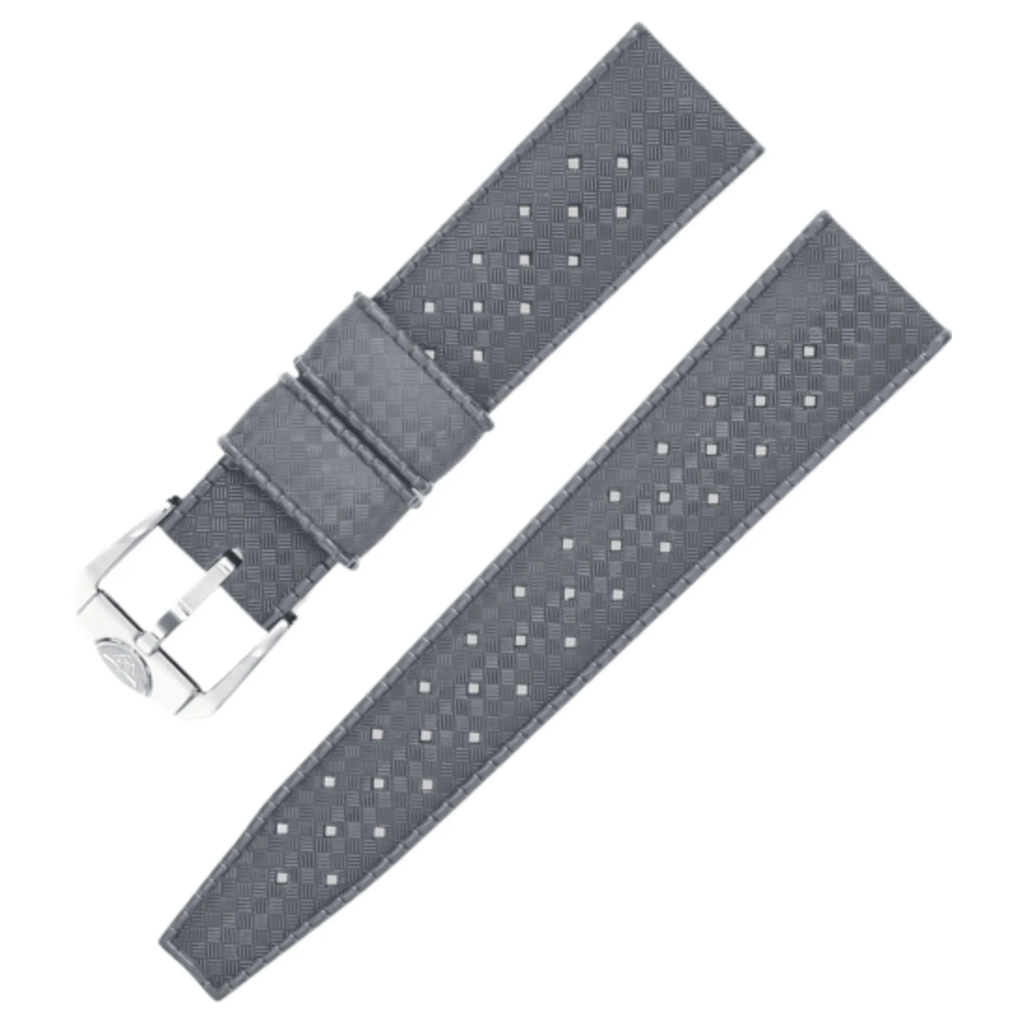 Squale CINHTRG20 20mm Homage Tropic Grey Rubber Strap sold by H.S. Johnson