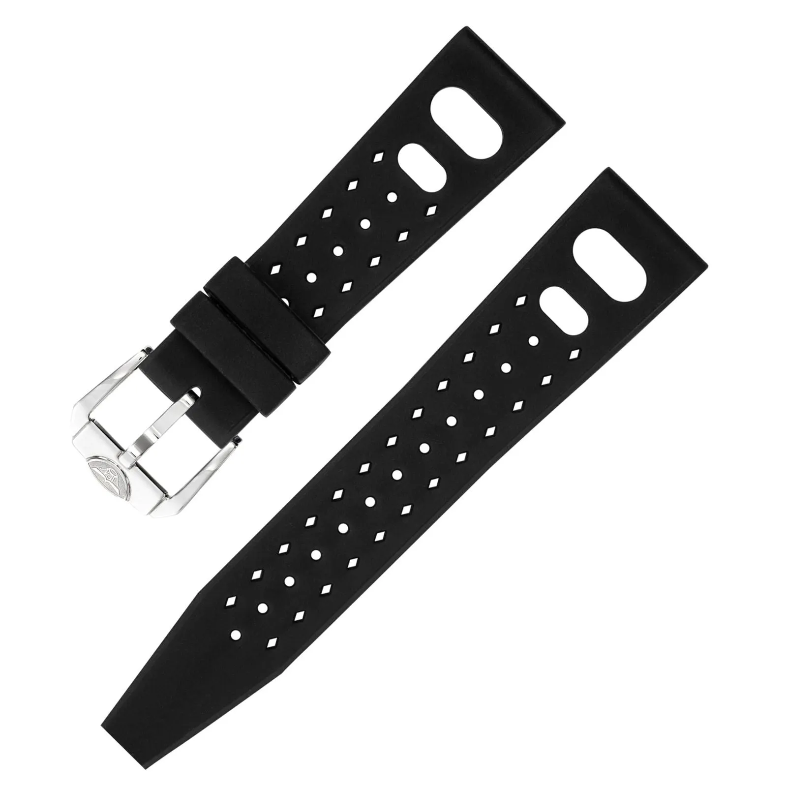 Squale CINTRB20 20mm Tropic Black Rubber Strap sold by H.S. Johnson