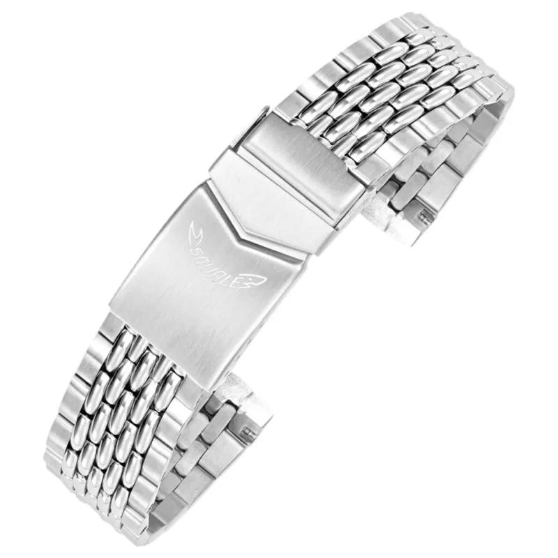 Squale CINSSBOR18 Beads Of Rice 18mm Stainless Steel Bracelet sold by H.S. Johnson