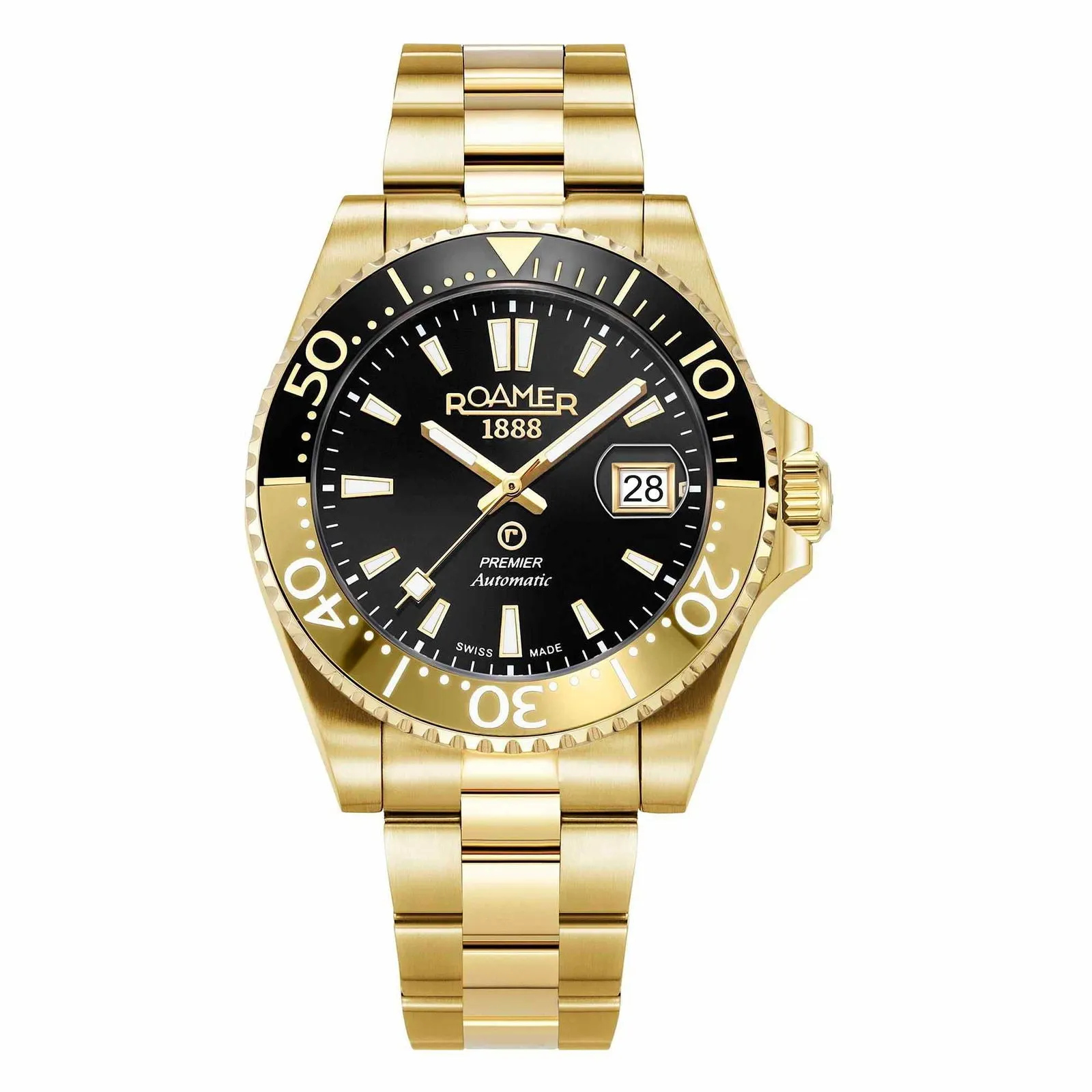 Roamer 986983 48 85 20 Men's Premier Black Dial Automatic Wristwatch sold by H.S. Johnson