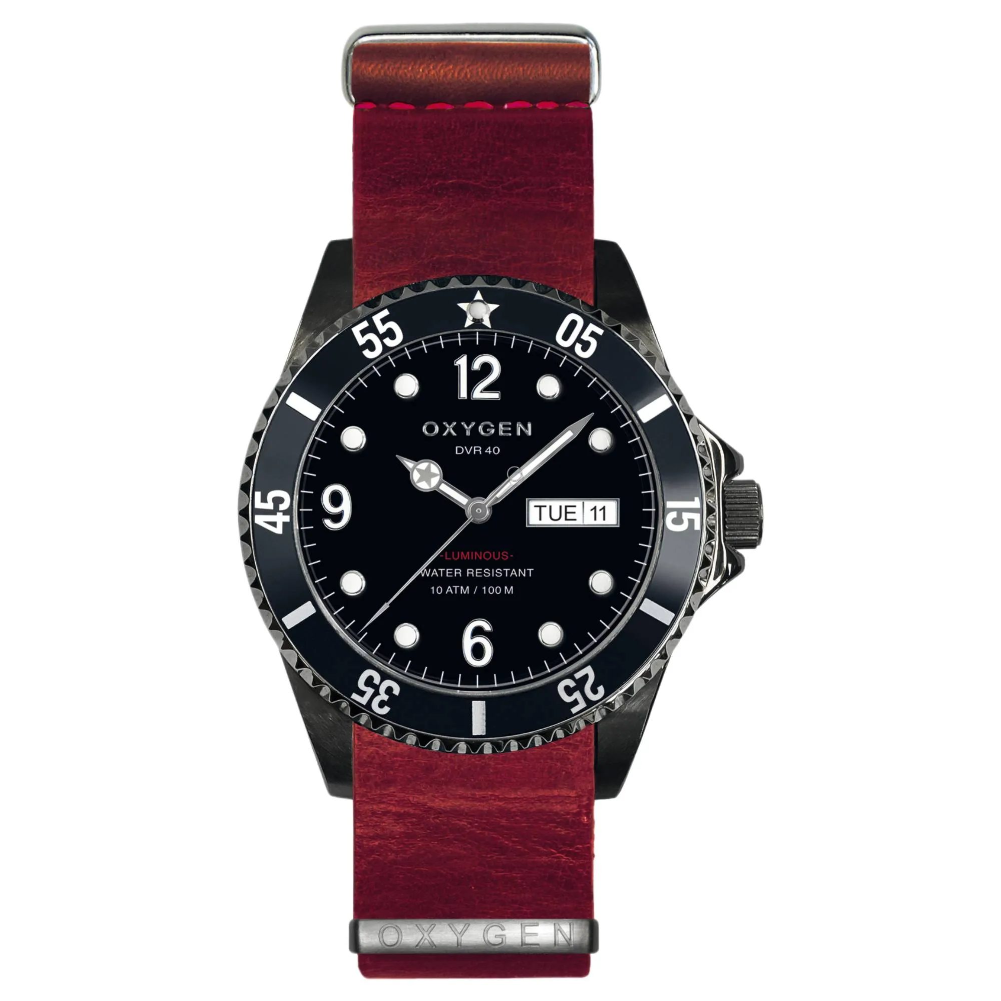 Oxygen EX-D-MBB-40-NL-RE Moby Dick Black Watch sold by H.S. Johnson