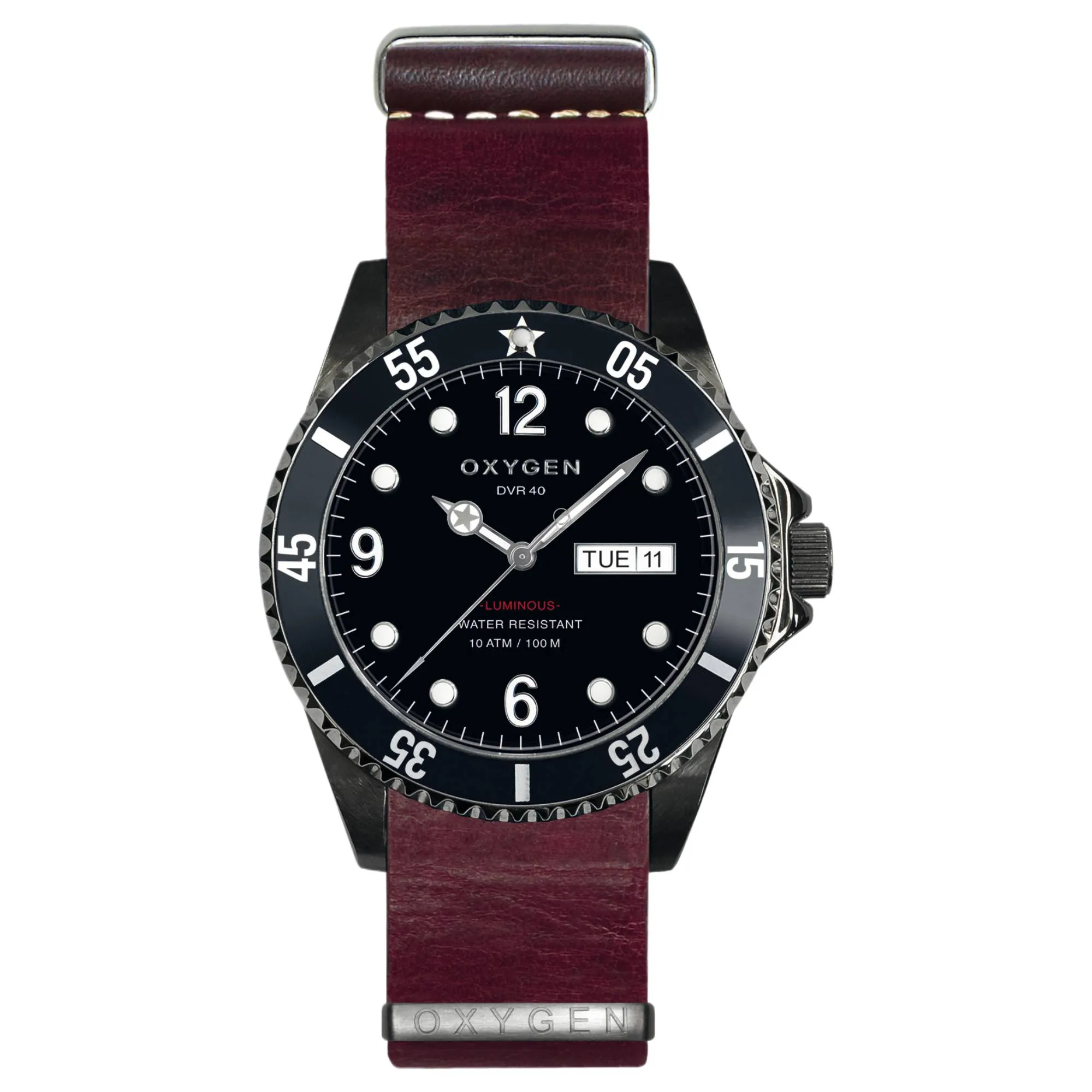 Oxygen EX-D-MBB-40-NL-PL Moby Dick Black 40 Watch sold by H.S. Johnson