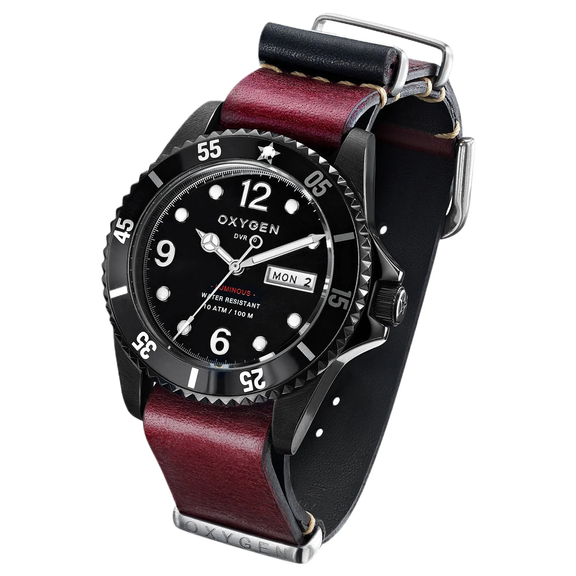 Oxygen EX-D-MBB-40-NL-PL Moby Dick Black 40 Watch sold by H.S. Johnson product image thumbnail 2
