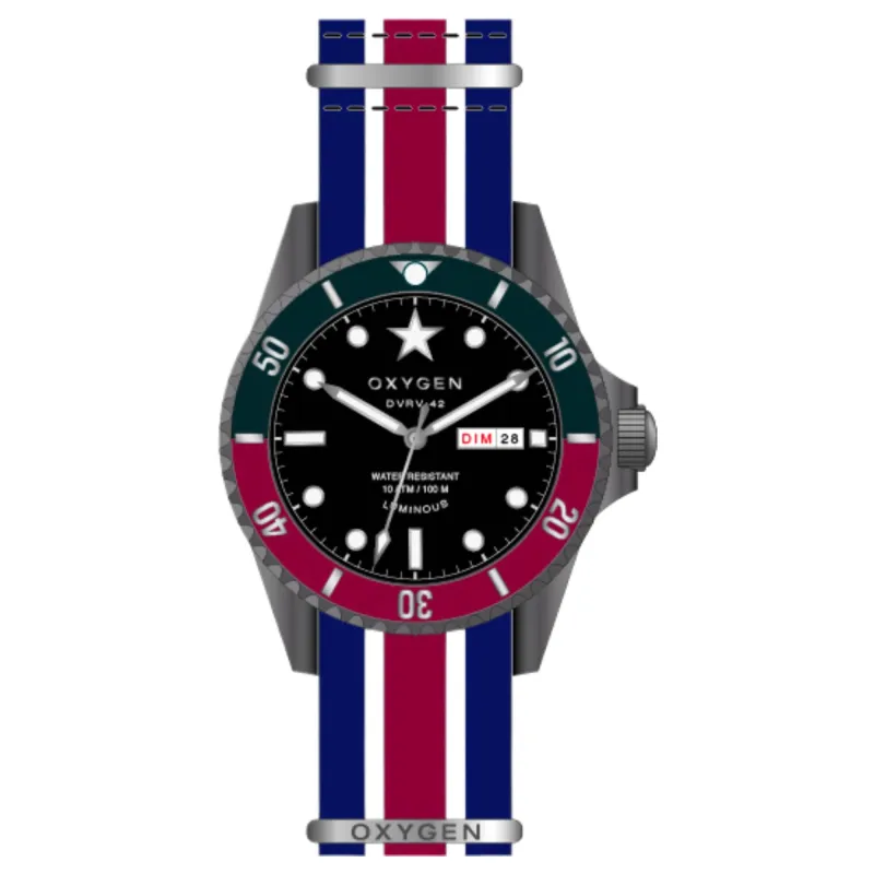 Oxygen EX-DV-FLA-41-NAREIV Flag 41 Watch sold by H.S. Johnson