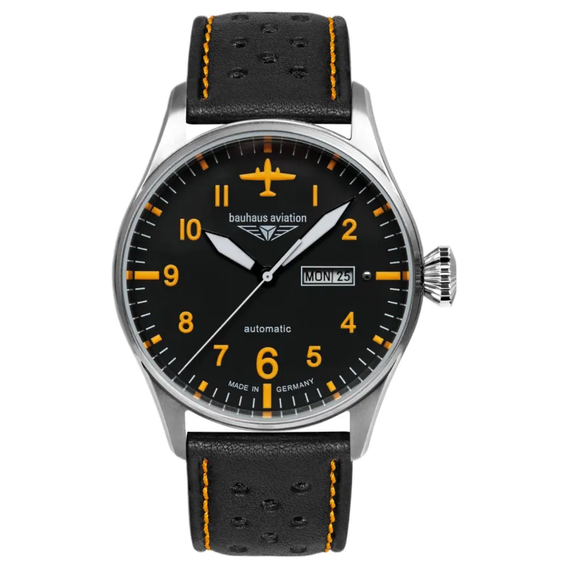 Bauhaus Aviation 27665 Tornado Day Date Automatic Watch sold by H.S. Johnson