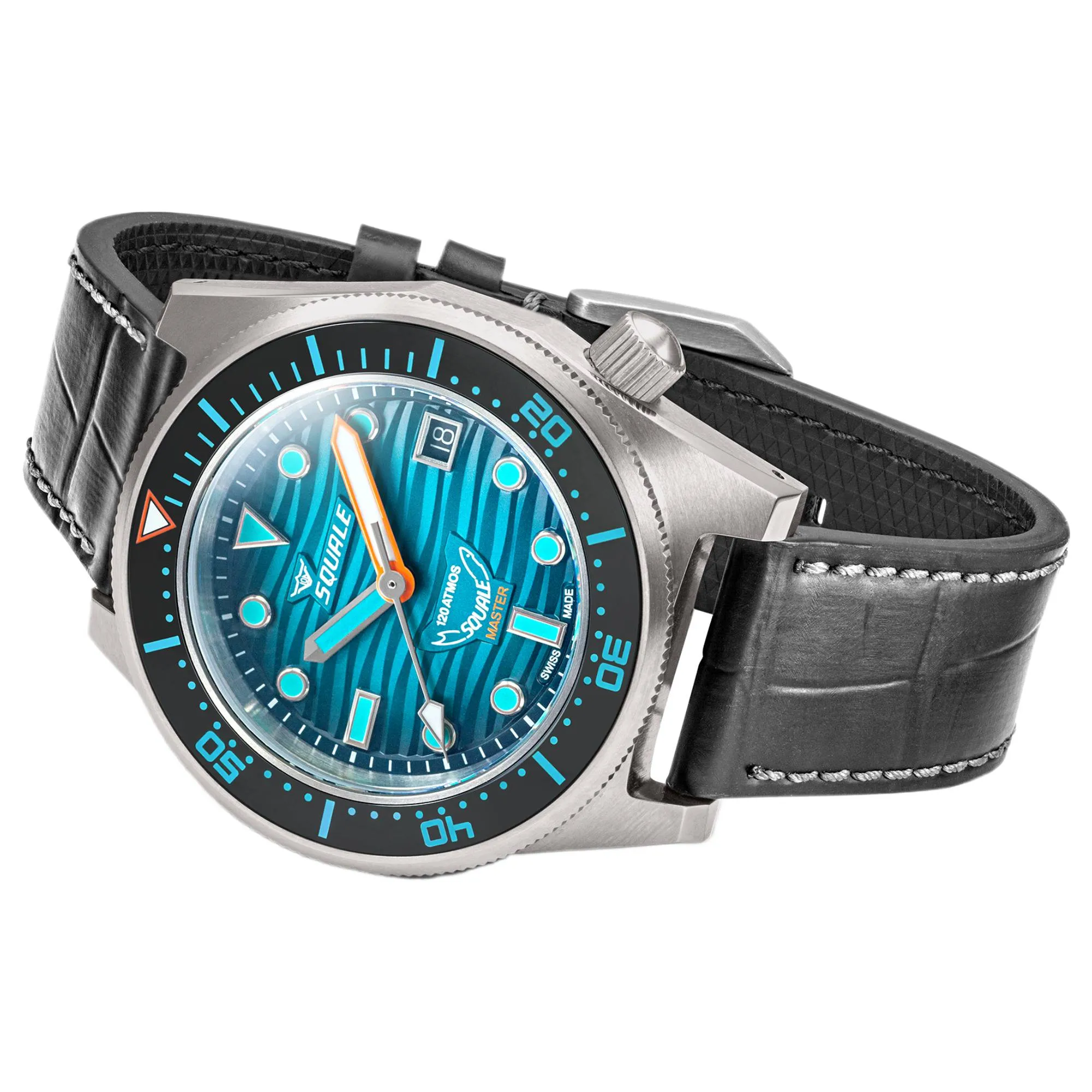 Squale MASTIBKGR.RAL Master Titanium Grand Vert Watch sold by H.S. Johnson product image thumbnail 4