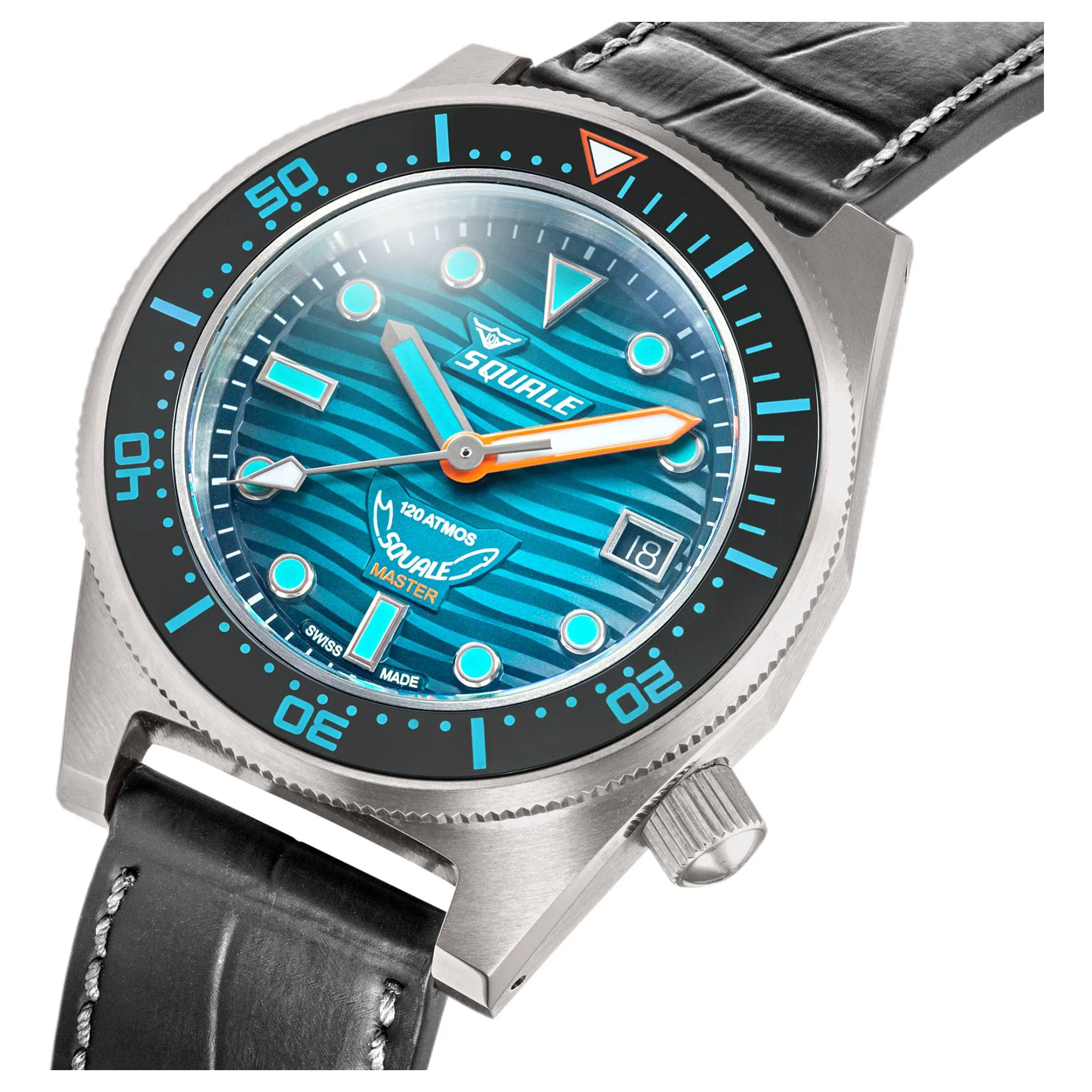 Squale MASTIBKGR.RAL Master Titanium Grand Vert Watch sold by H.S. Johnson product image thumbnail 3