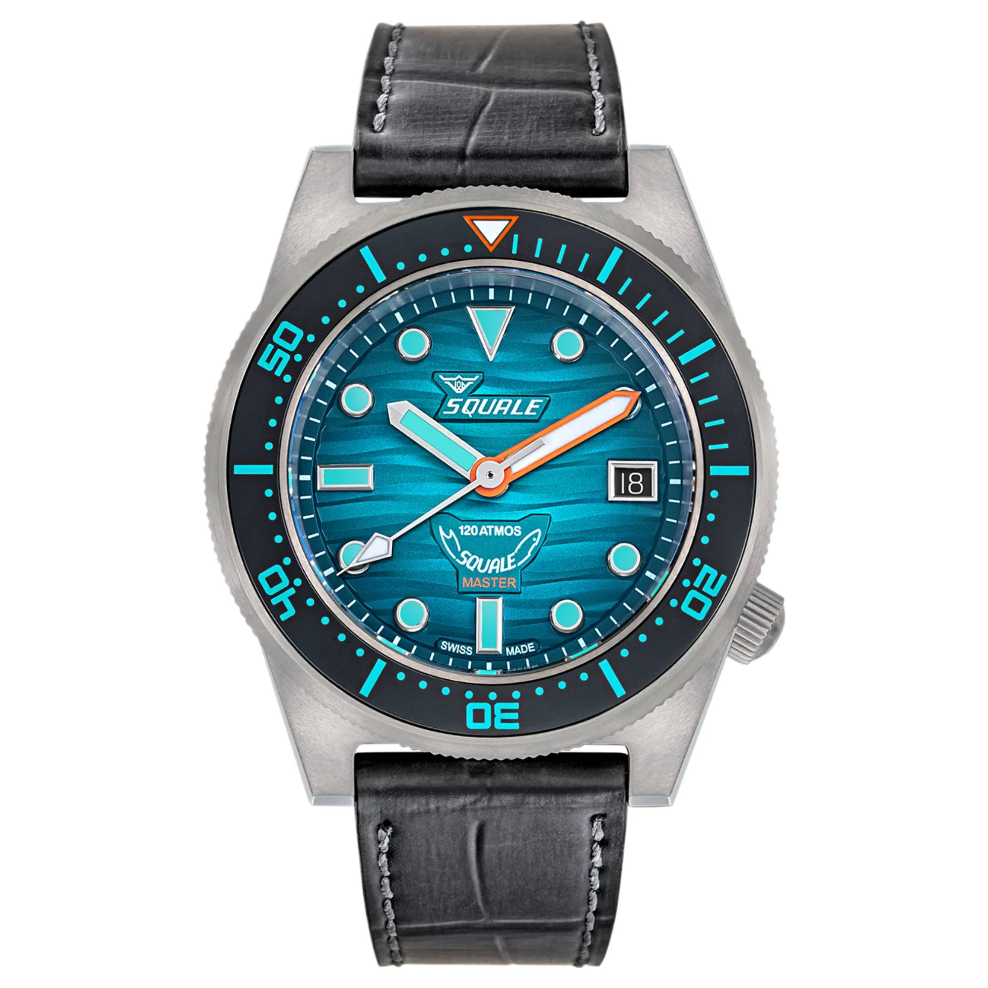 Squale MASTIBKGR.RAL Master Titanium Grand Vert Watch sold by H.S. Johnson