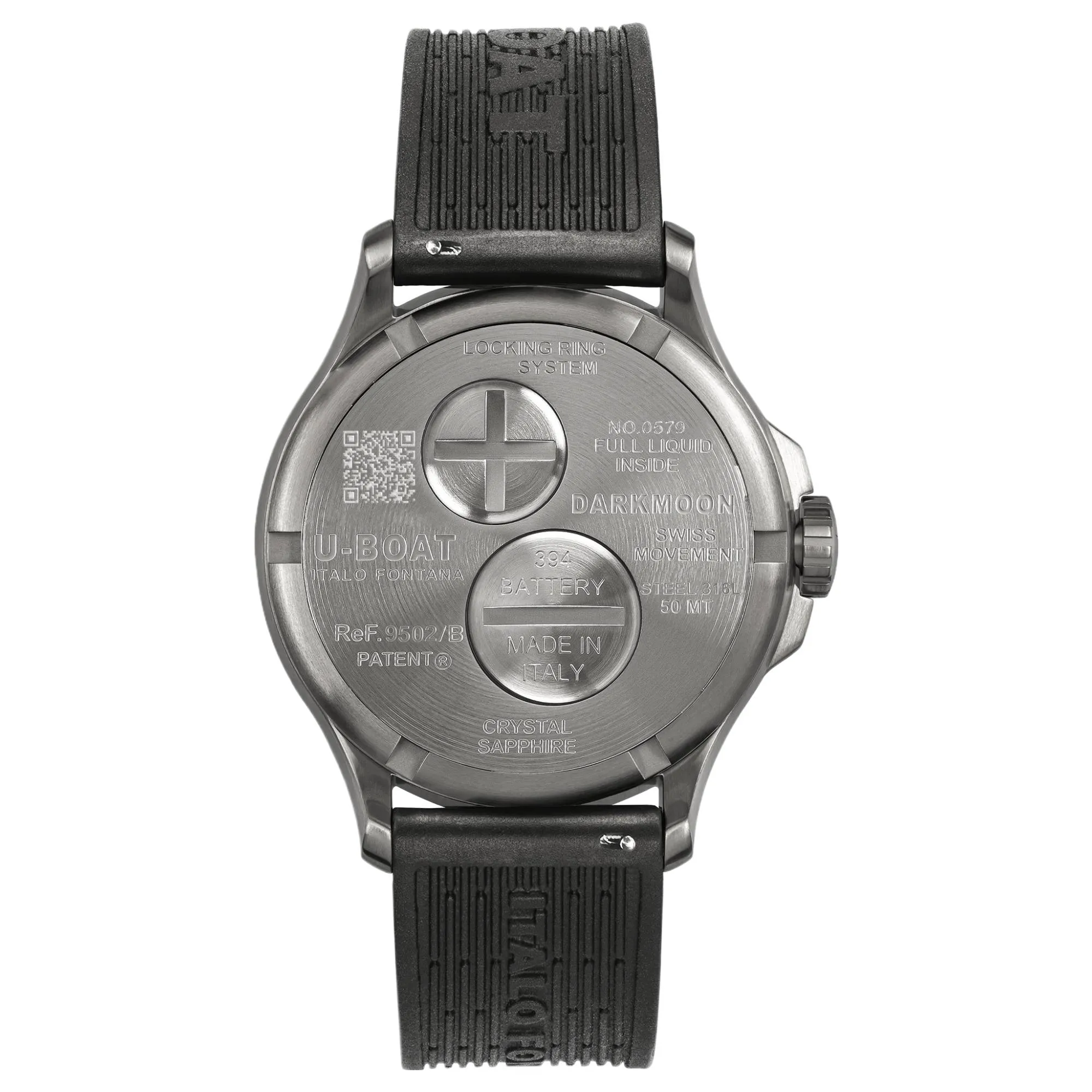 U-Boat 9502/B Darkmoon 41.5mm Green Soleil SS Watch sold by H.S. Johnson product image thumbnail 2