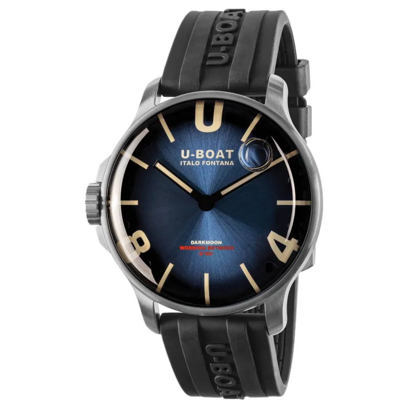 U-Boat 8704/E Darkmoon 46.5mm Blue Soleil SS Watch sold by H.S. Johnson