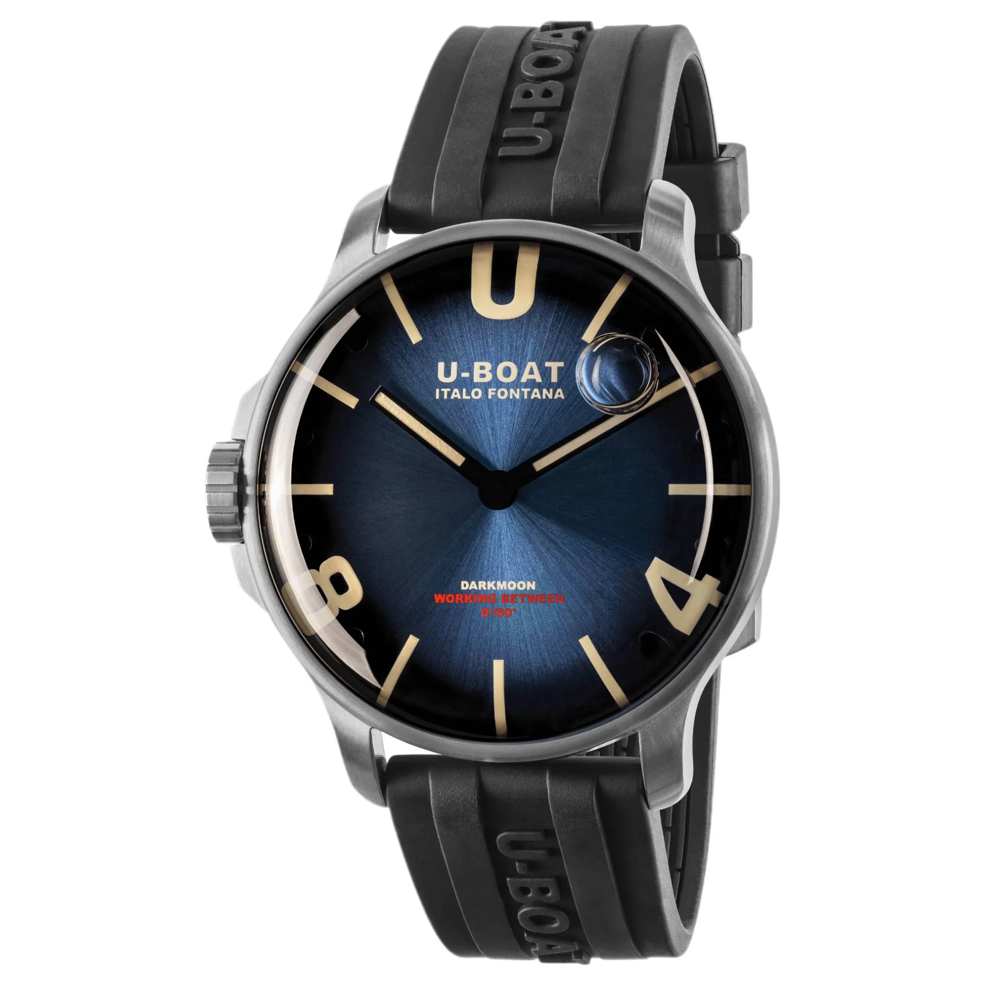 U-Boat 8704/E Darkmoon 46.5mm Blue Soleil SS Watch sold by H.S. Johnson