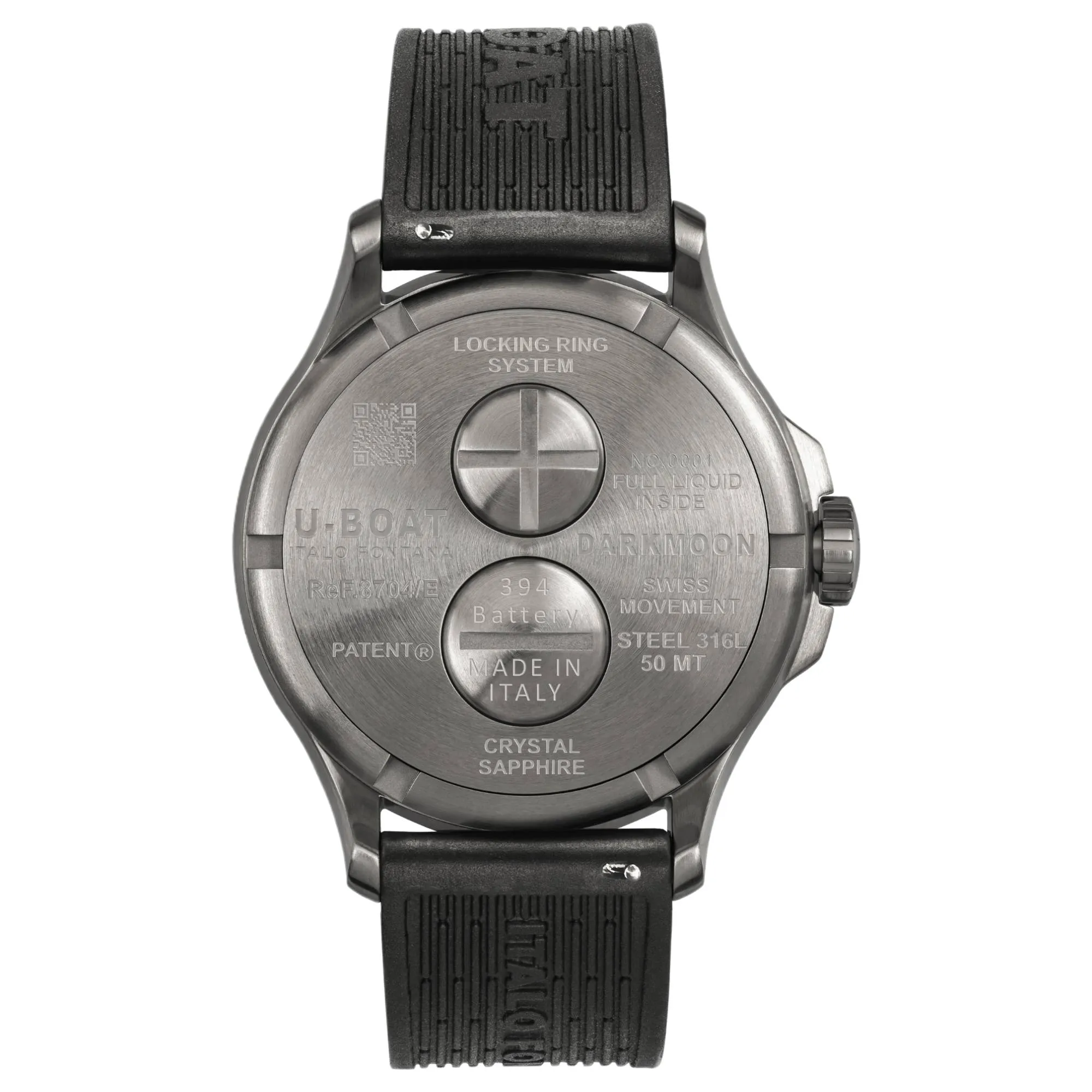 U-Boat 8704/E Darkmoon 46.5mm Blue Soleil SS Watch sold by H.S. Johnson product image thumbnail 2