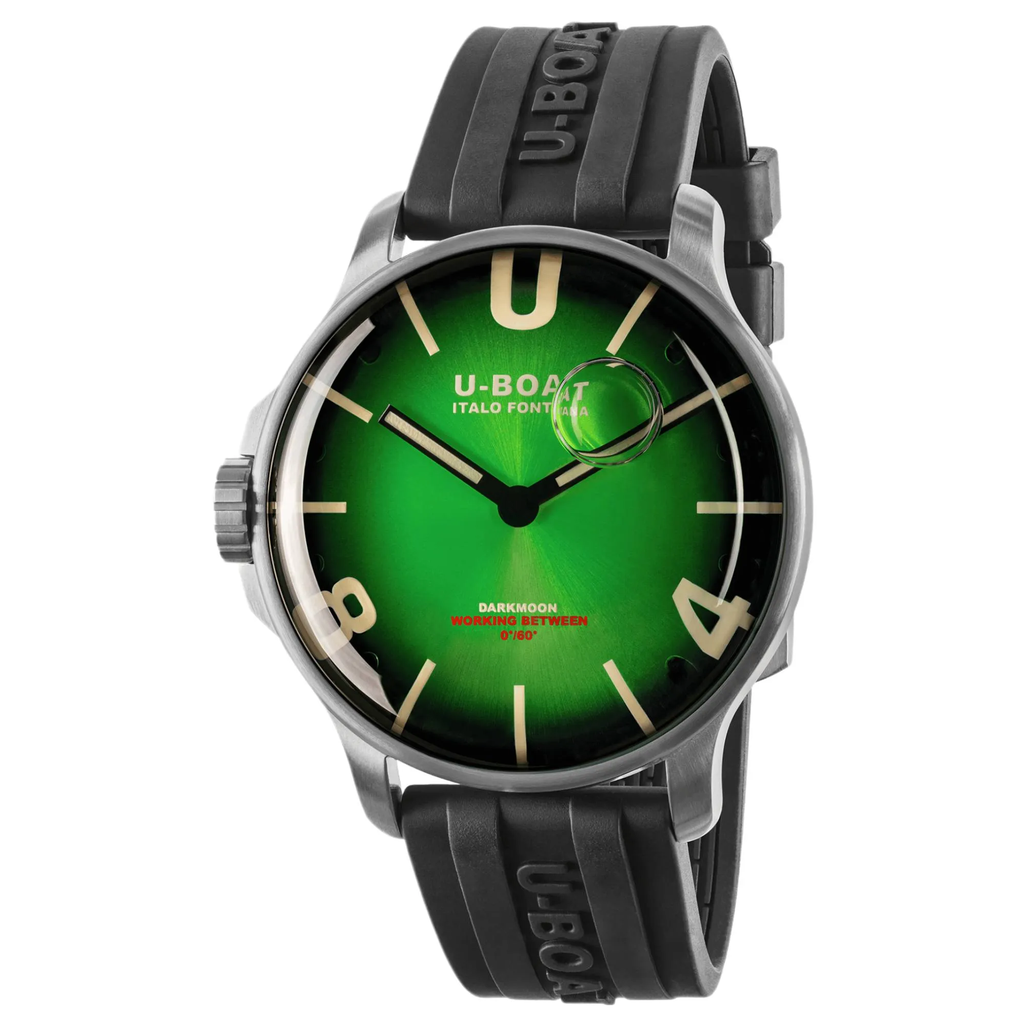 U-Boat 8702/E Darkmoon 46.5mm Green Soleil SS Watch sold by H.S. Johnson