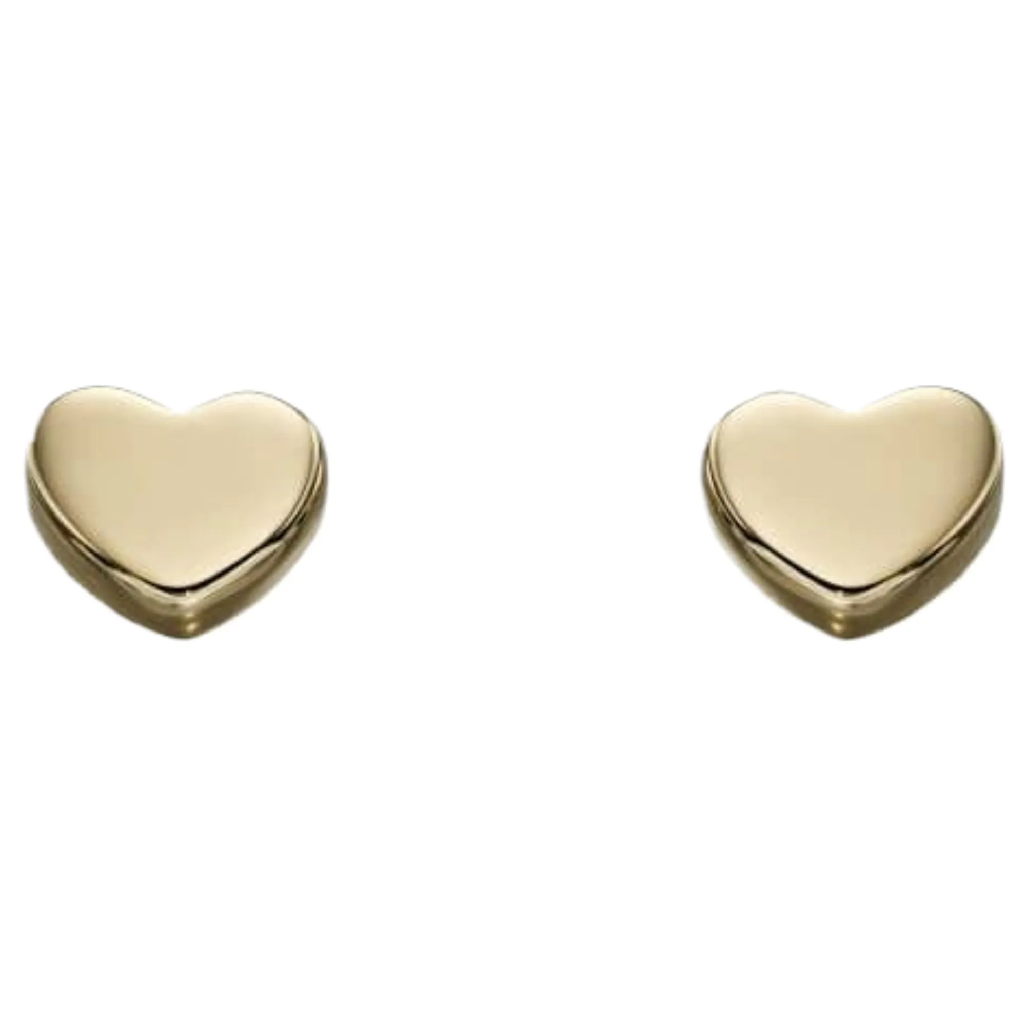 Elements Gold GE2179 Small Heart Stud Earrings in 9ct Gold sold by H.S. Johnson