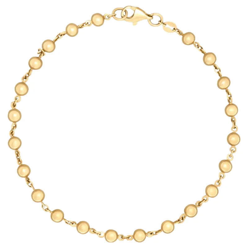 Elements Gold GB528 Ball Chain Bracelet in 9ct Gold sold by H.S. Johnson