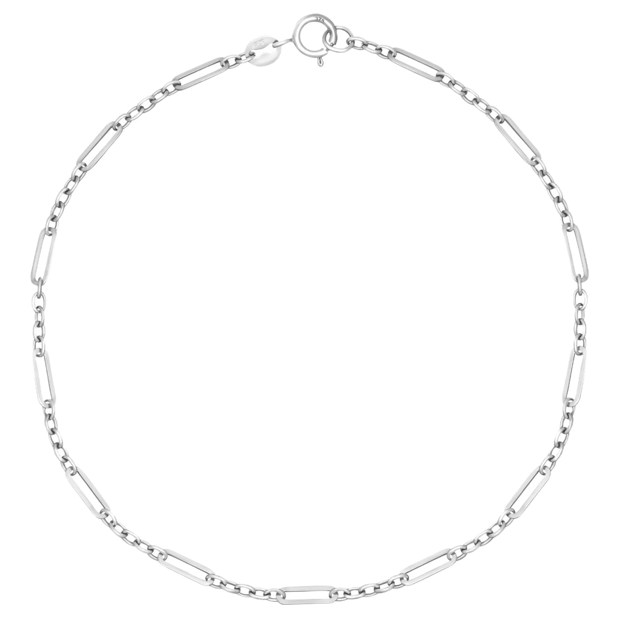 Elements Gold GB519 Mixed Length Link Bracelet in White Gold sold by H.S. Johnson