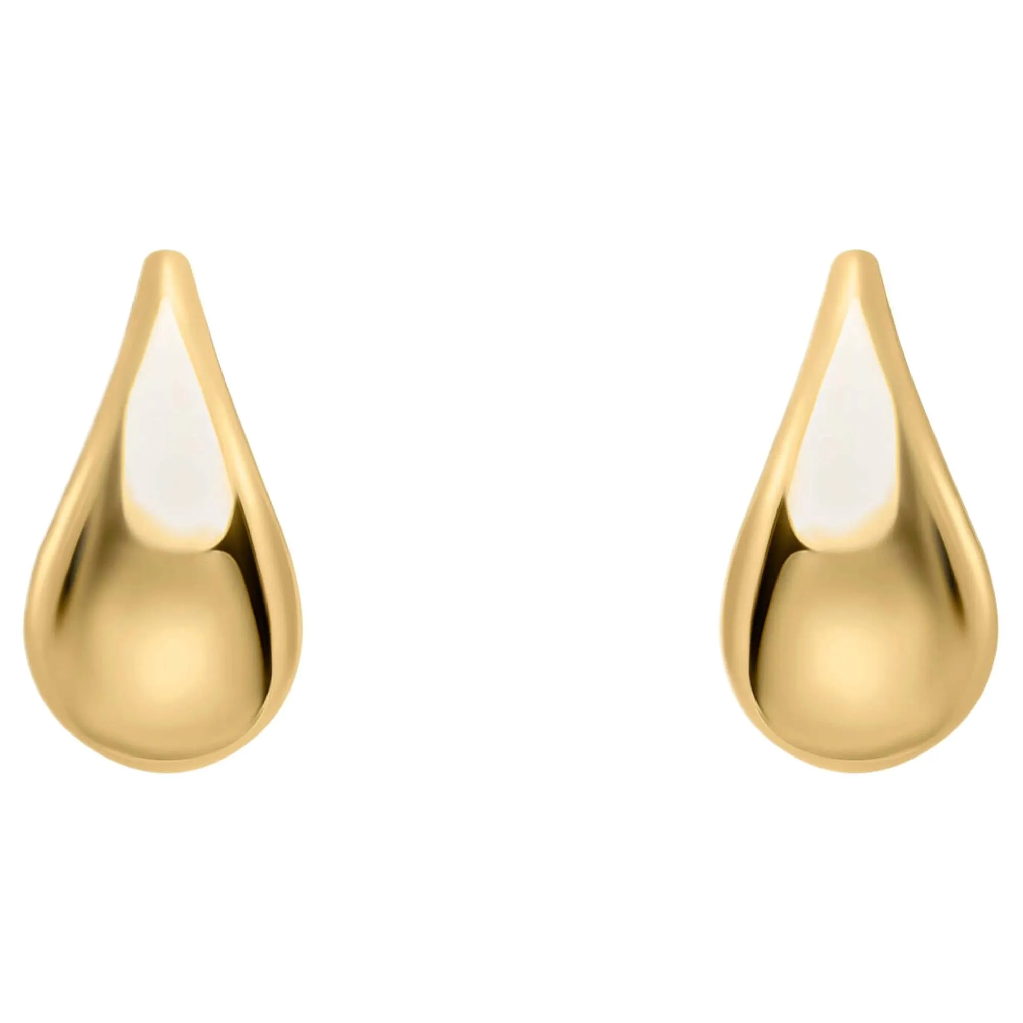 Elements Gold GE2470 Plain Teardrop Stud Earrings in 9ct Gold sold by H.S. Johnson