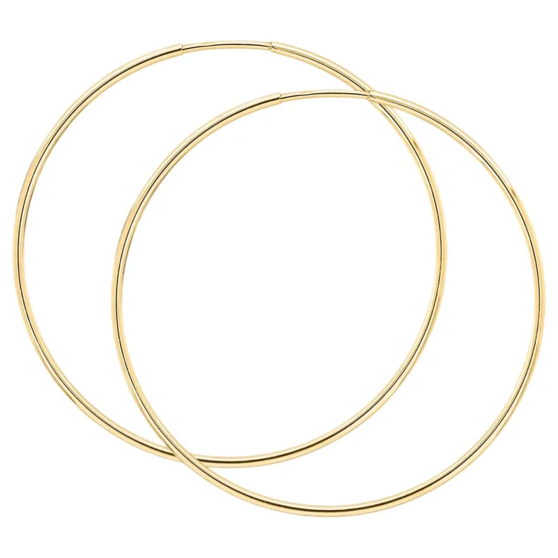 Elements Gold GE2459 30mm Hoop Earrings in 9ct Gold sold by H.S. Johnson
