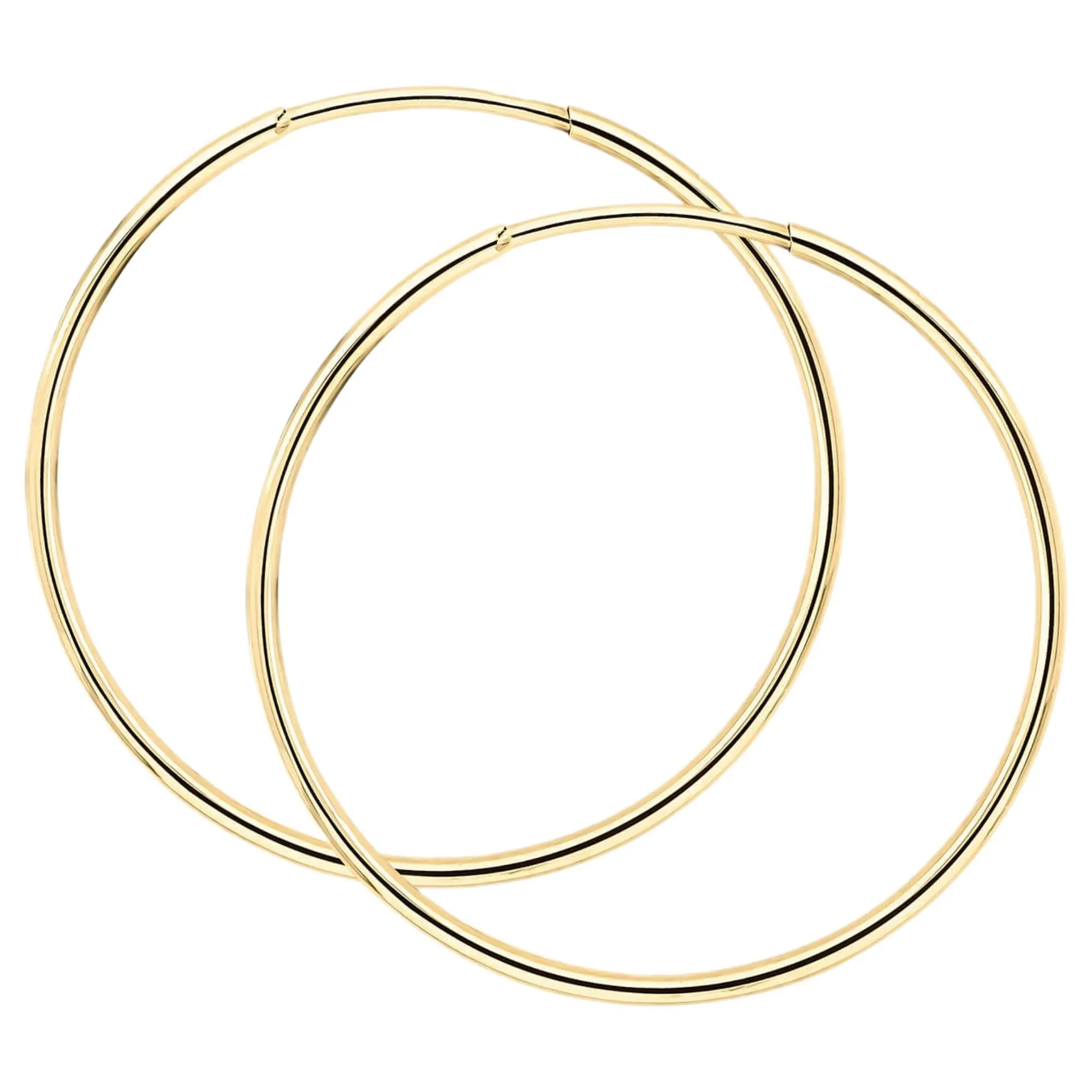 Elements Gold GE2458 20mm Hoop Earrings in 9ct Gold sold by H.S. Johnson