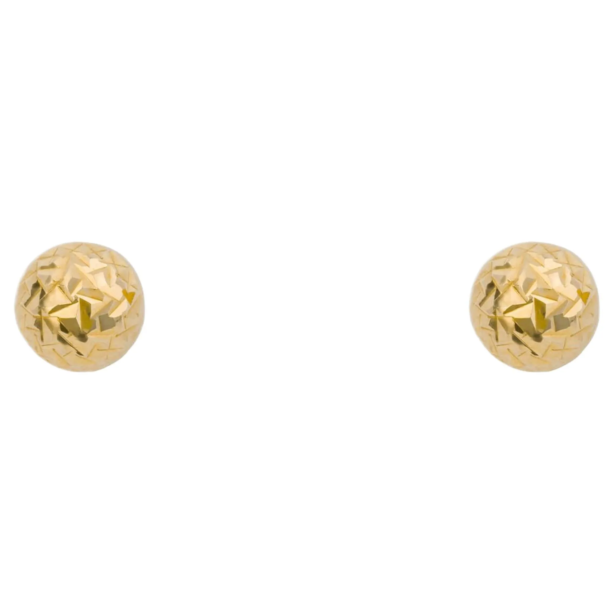 Elements Gold GE2426 Small Textured Ball Stud Earrings in 9ct Gold sold by H.S. Johnson