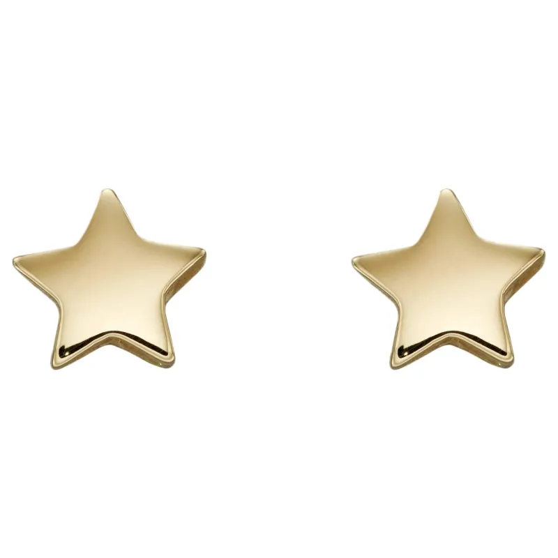 Elements Gold GE2366 Small Star Stud Earrings in 9ct Gold sold by H.S. Johnson