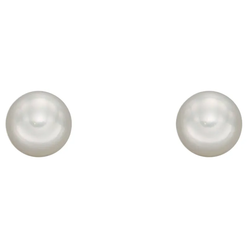 Elements Gold GE2372W Pearl Stud Earrings in 9ct Gold sold by H.S. Johnson
