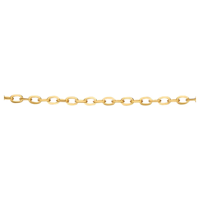Elements Gold GN277 0.8mm Cut Trace Necklace in 9ct Gold sold by H.S. Johnson