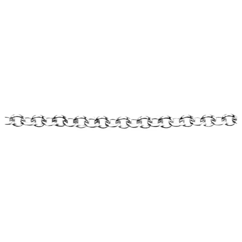 Elements Gold GN207 1.2mm Trace Chain Necklace in 9ct White Gold sold by H.S. Johnson