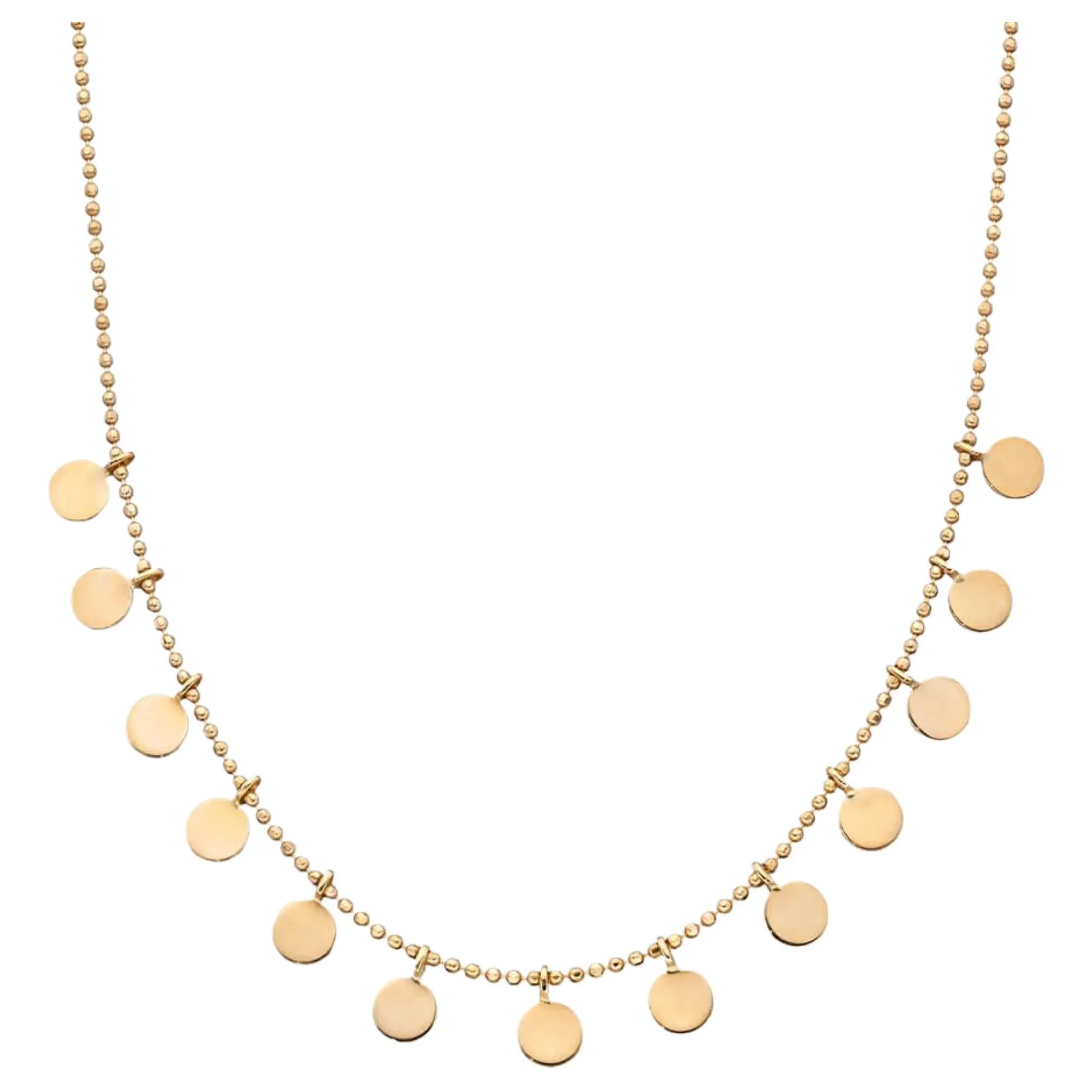 Elements Gold GN316 Multi Disc Necklace in 9ct Gold sold by H.S. Johnson