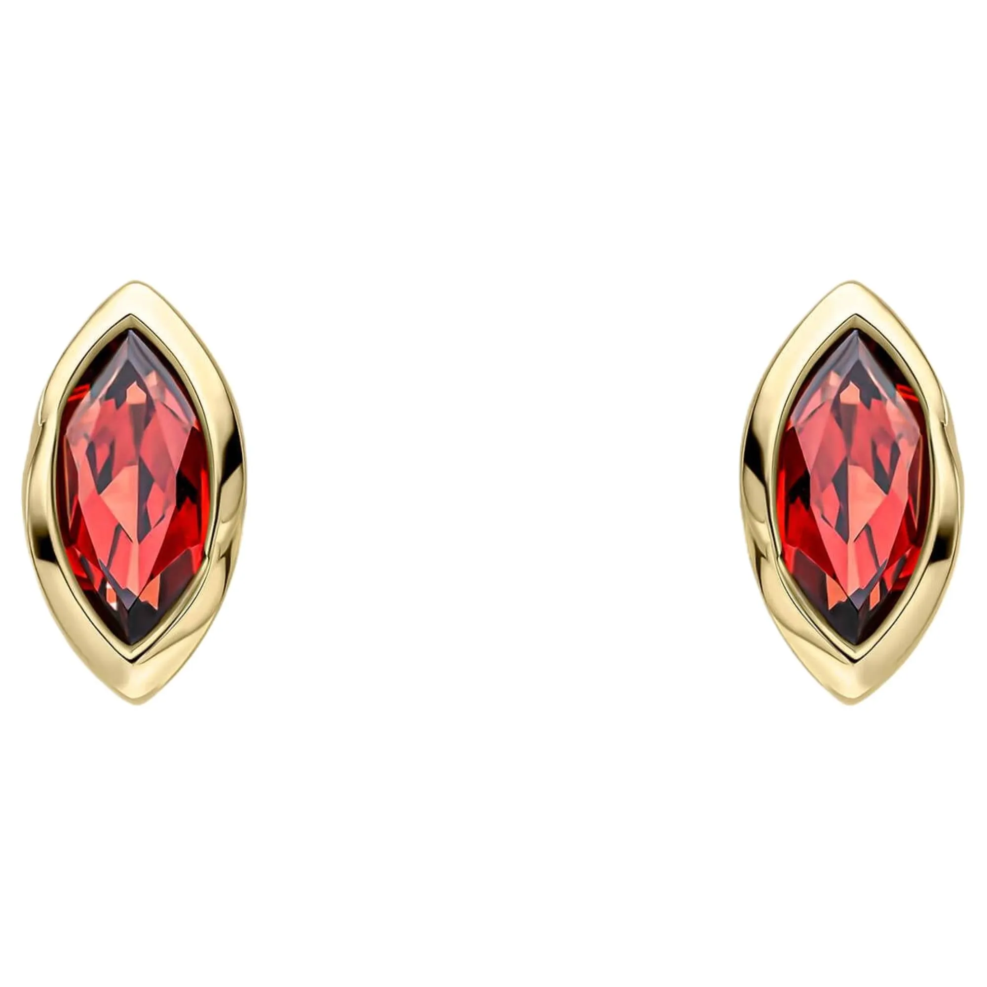 Elements Gold GE2511R Marquise Garnet Stud Earrings in 9ct Gold sold by H.S. Johnson