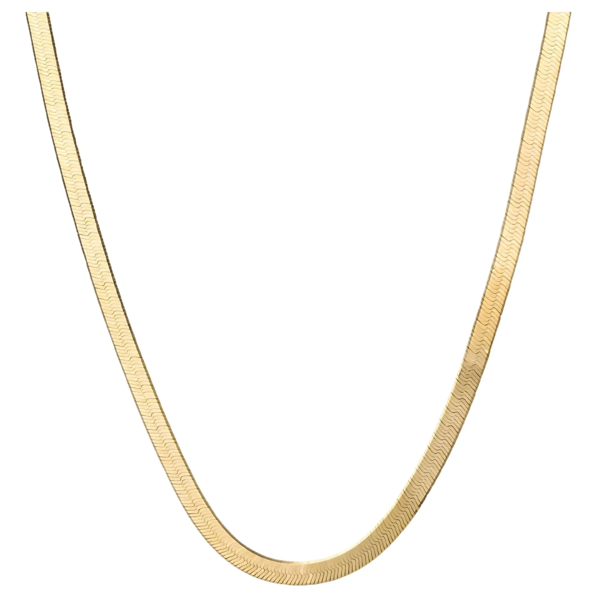 Elements Gold GN377 Herringbone Chain Necklace in 9ct Gold sold by H.S. Johnson