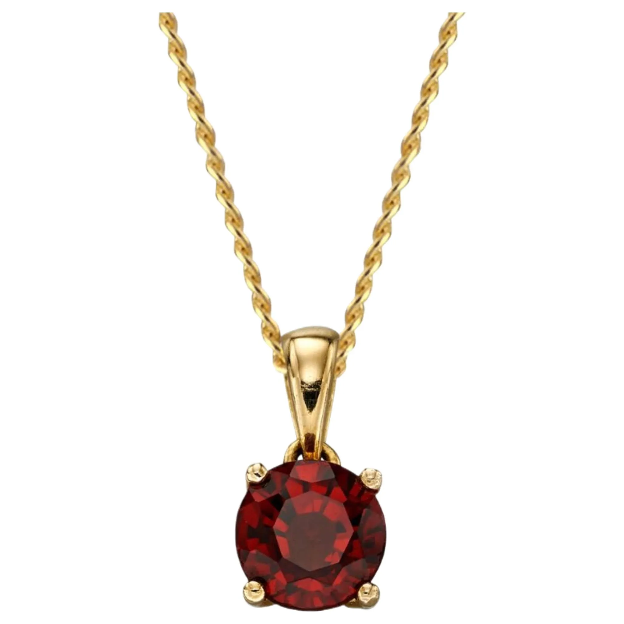 Elements Gold GP2189 January Birthstone Pendant in 9ct Gold sold by H.S. Johnson