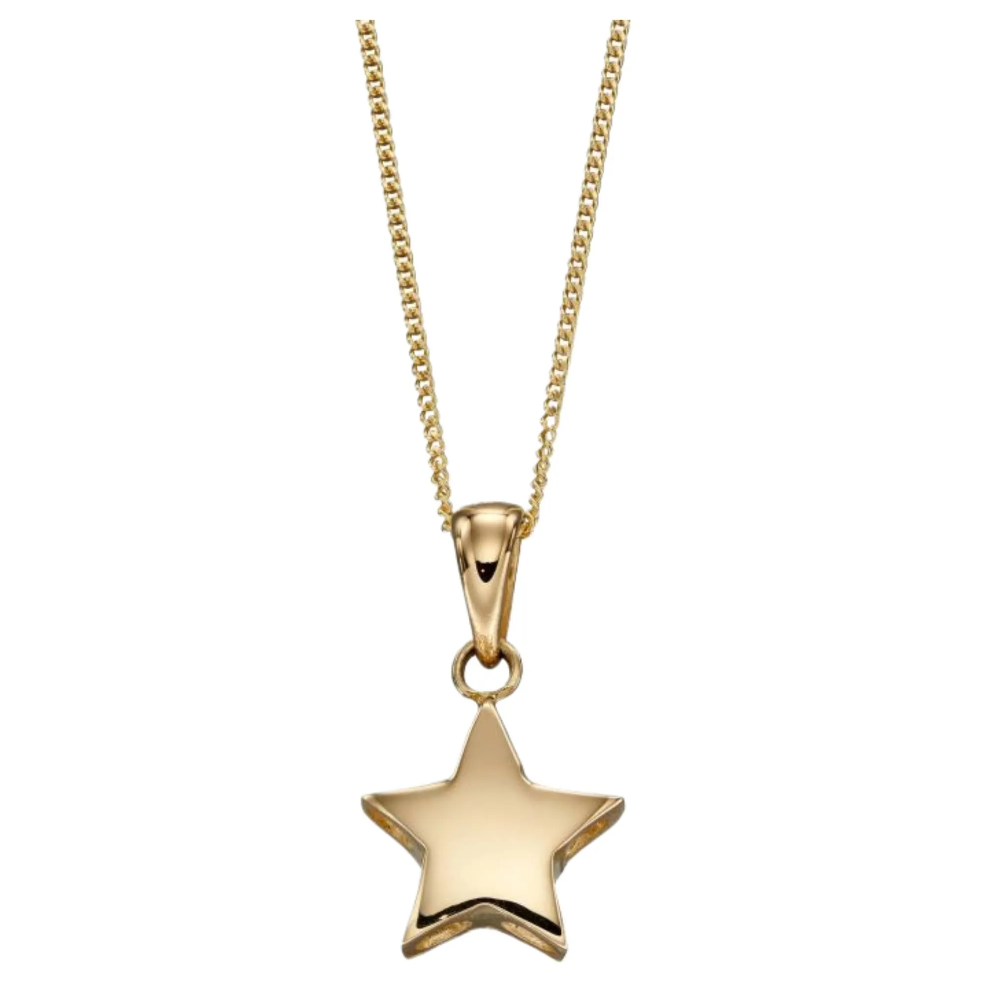 Elements Gold GP2262 Small Star Pendant in 9ct Gold sold by H.S. Johnson