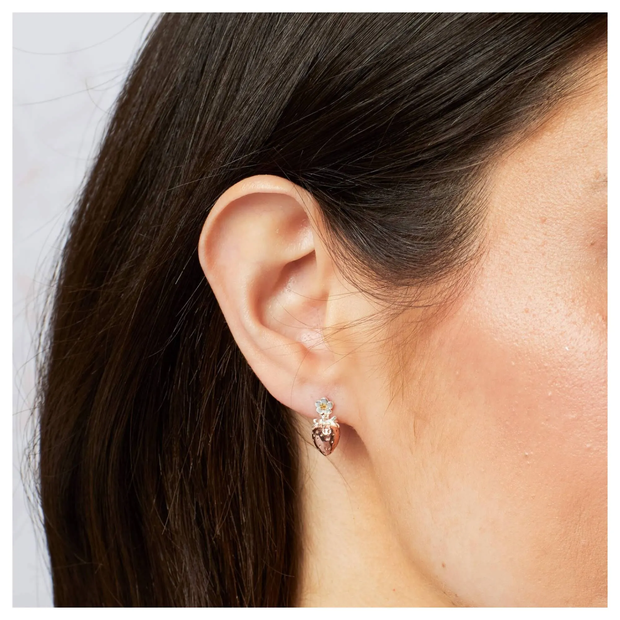 Laura Ashley E6616 Strawberry Field Stud Earrings Sterling Silver sold by H.S. Johnson product image thumbnail 2