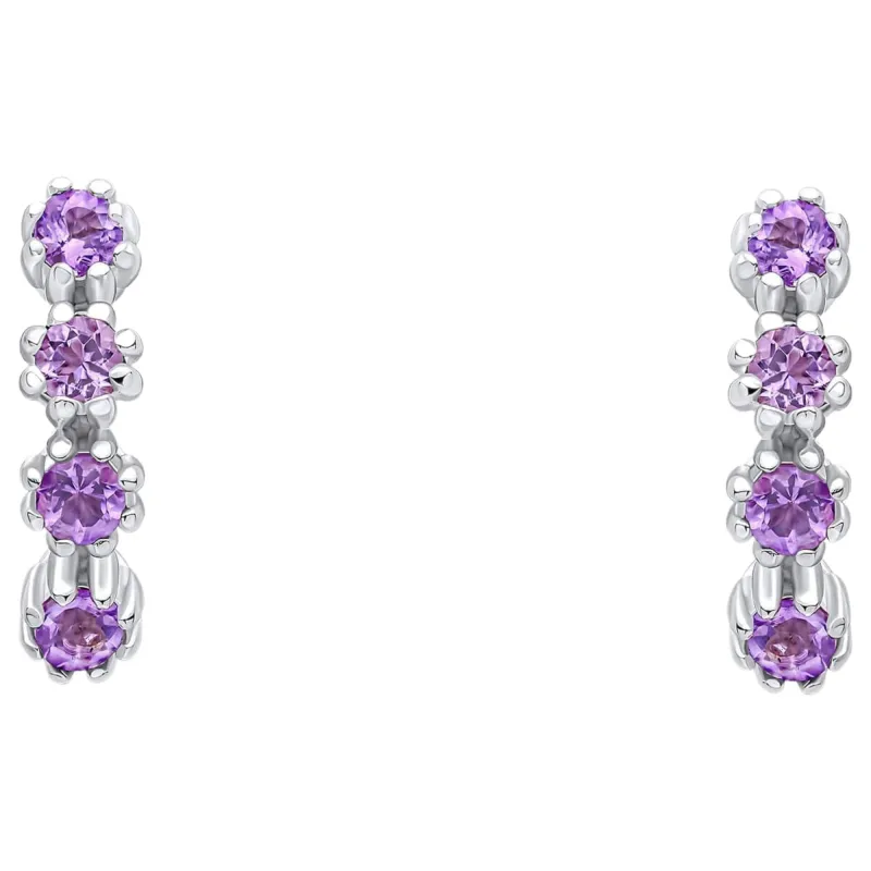 Laura Ashley E6612M Alford Meadow Light Amethyst Earrings Sterling Silver sold by H.S. Johnson