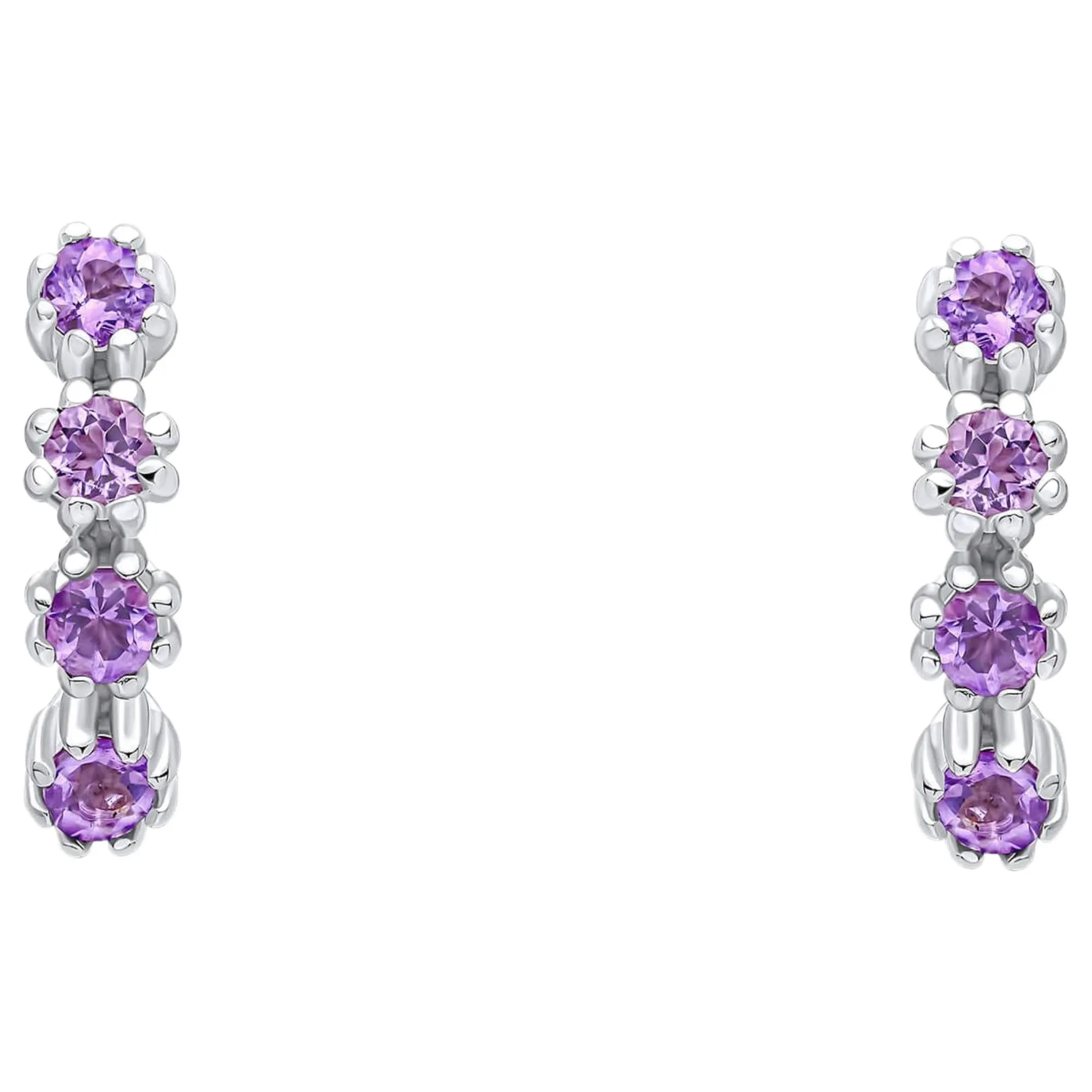 Laura Ashley E6612M Alford Meadow Light Amethyst Earrings Sterling Silver sold by H.S. Johnson