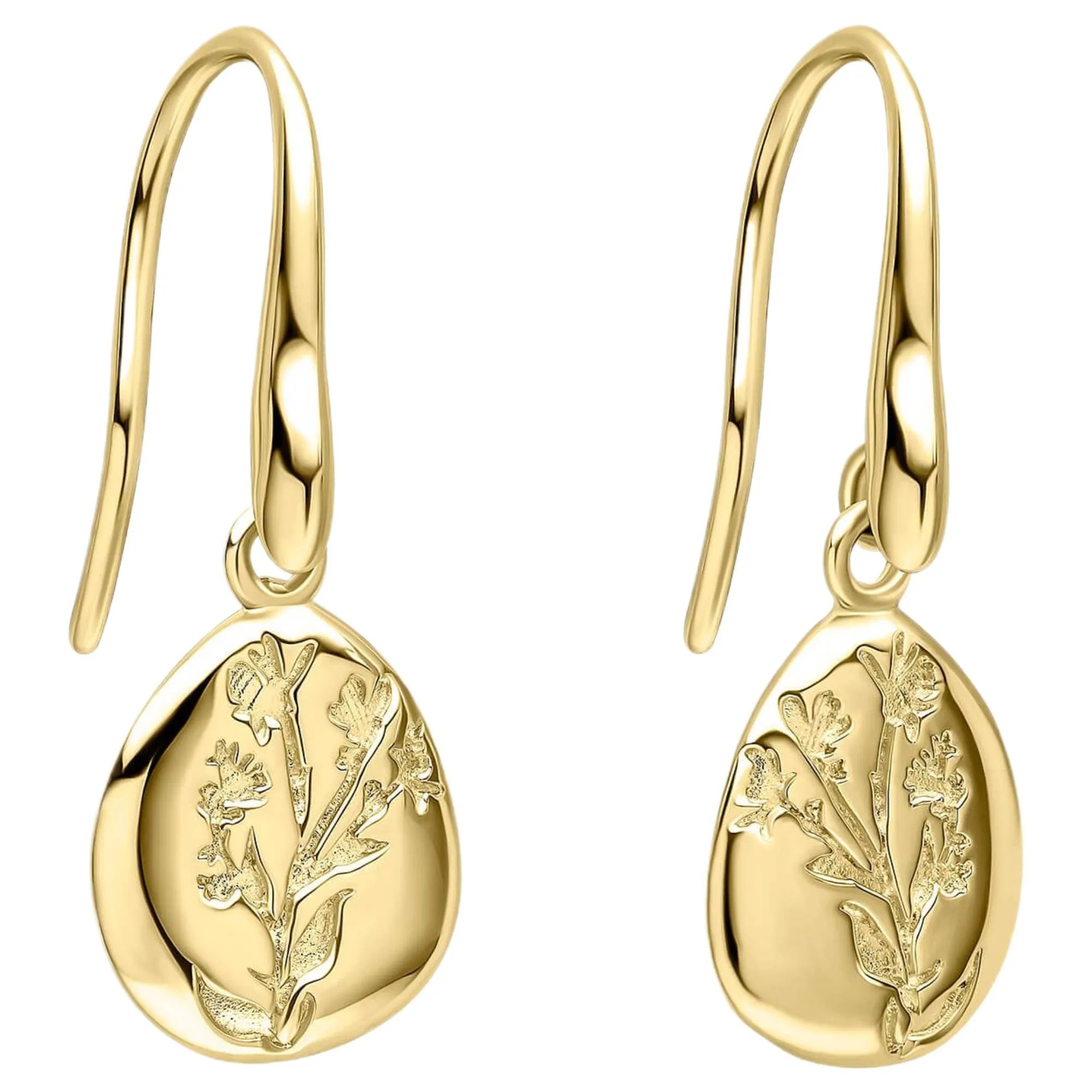 Laura Ashley E6694 Farlington Flowers Hook Earrings Sterling Silver sold by H.S. Johnson