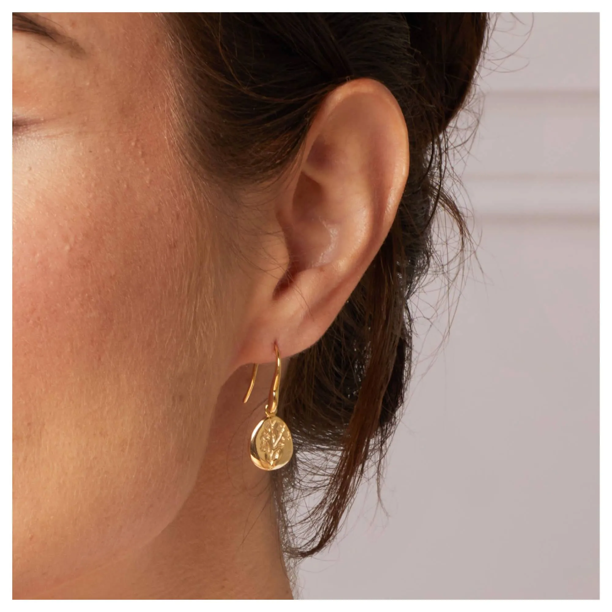 Laura Ashley E6694 Farlington Flowers Hook Earrings Sterling Silver sold by H.S. Johnson product image thumbnail 2