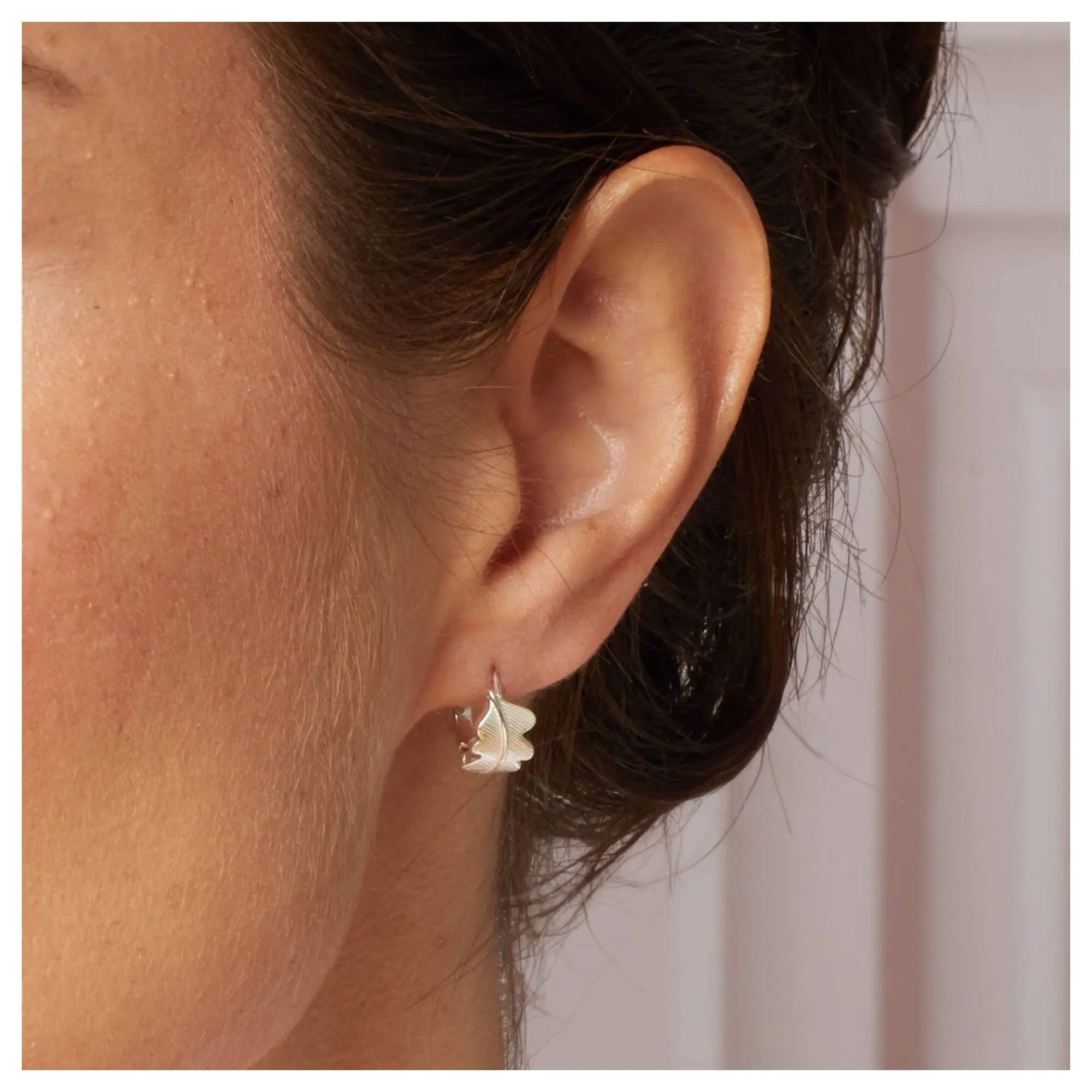 Laura Ashley E6692 Broadoak Mini Hoop Earrings Sterling Silver sold by H.S. Johnson product image thumbnail 2
