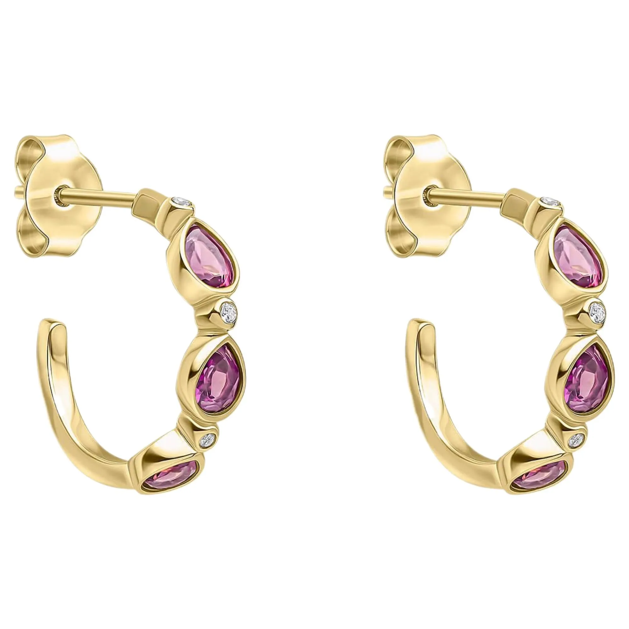 Laura Ashley E6697M Thornage Flowers Hoop Earrings Sterling Silver sold by H.S. Johnson