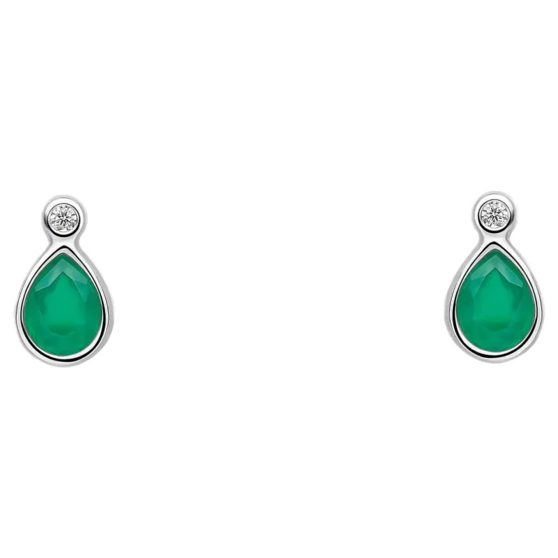 Laura Ashley E6689G Thornage Flowers Stud Earrings Sterling Silver sold by H.S. Johnson