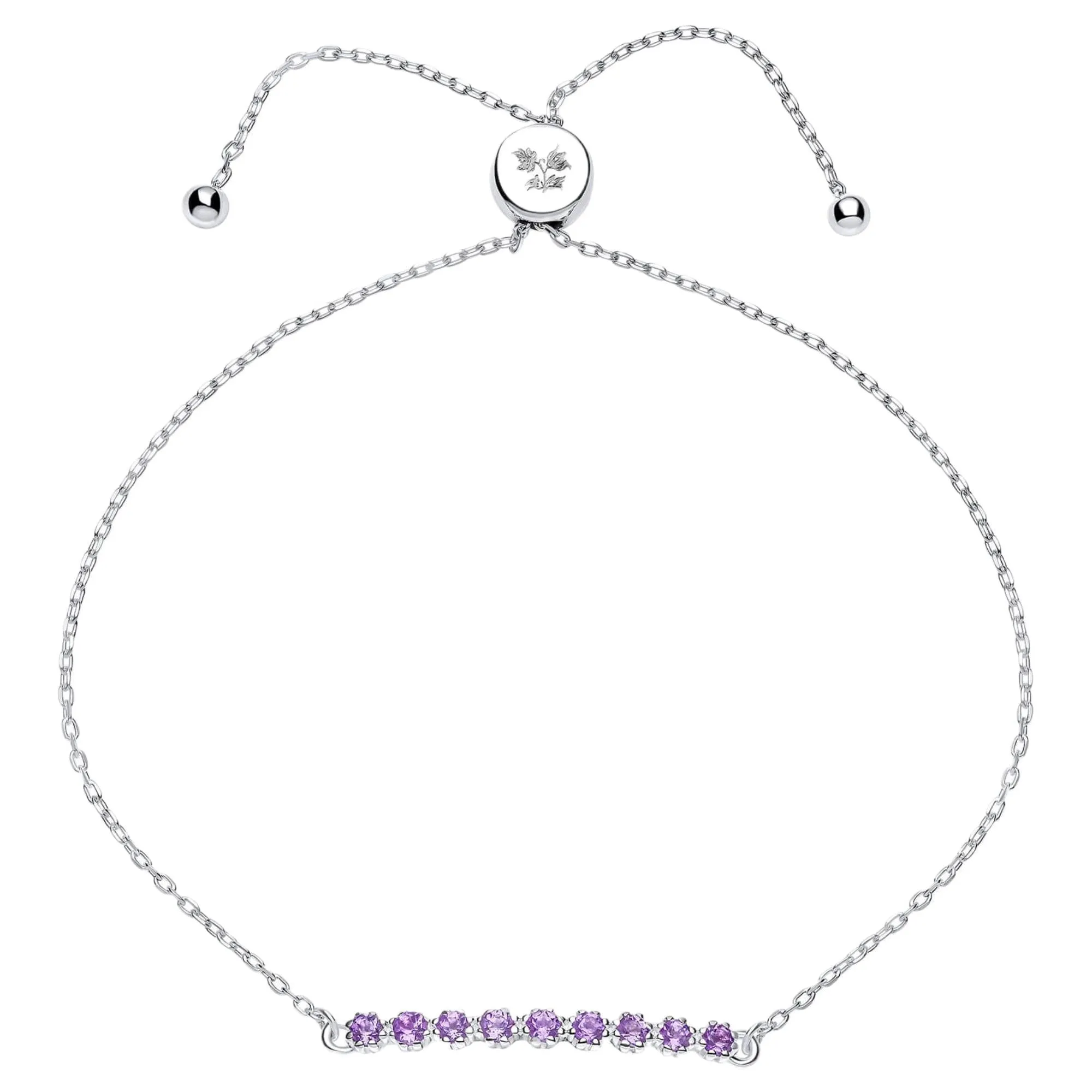 Laura Ashley B5584M Alford Meadow Light Amethyst Bracelet Sterling Silver sold by H.S. Johnson