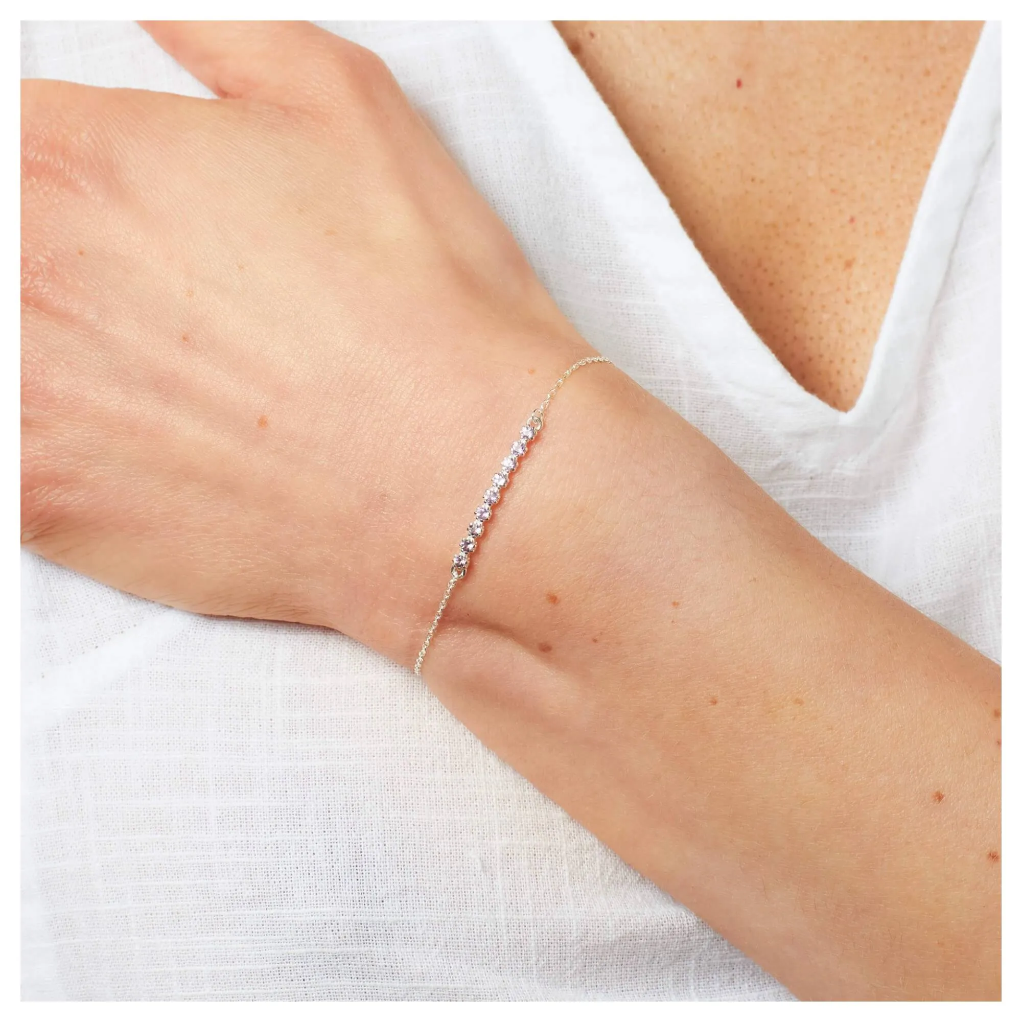 Laura Ashley B5584M Alford Meadow Light Amethyst Bracelet Sterling Silver sold by H.S. Johnson product image thumbnail 2