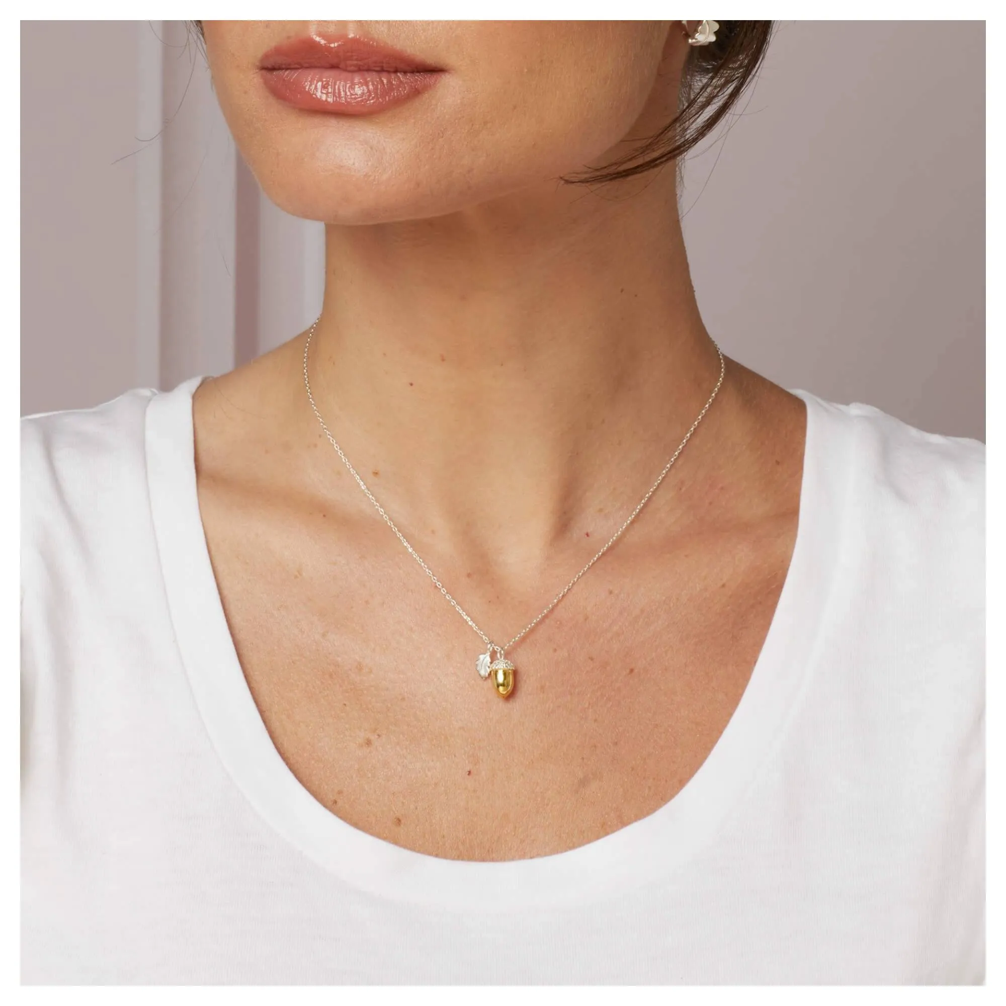 Laura Ashley N4721 Broadoak Acorn Necklace Sterling Silver sold by H.S. Johnson product image thumbnail 2