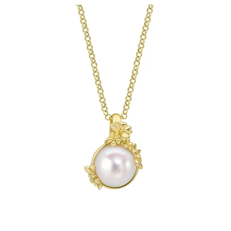 Laura Ashley N4673W Ickleford Tulips Freshwater Pearl Necklace Sterling Silver sold by H.S. Johnson